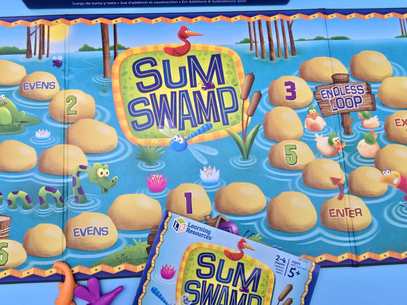 Learning Resources Age 5+ Sum Swamp Addition & Subtraction , 2- 4 Players