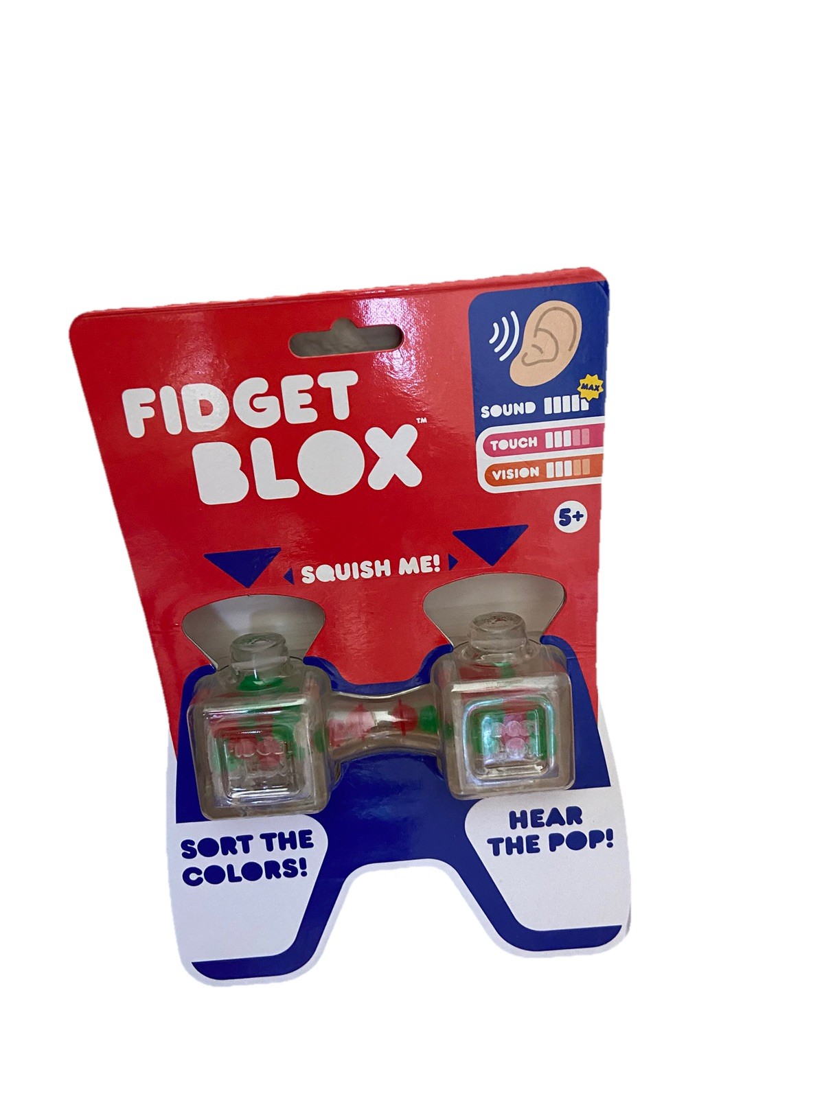 LOT x3 Fidget Blox Jelly Blox Squishy Sensory Toy Squeeze Stress Relief New