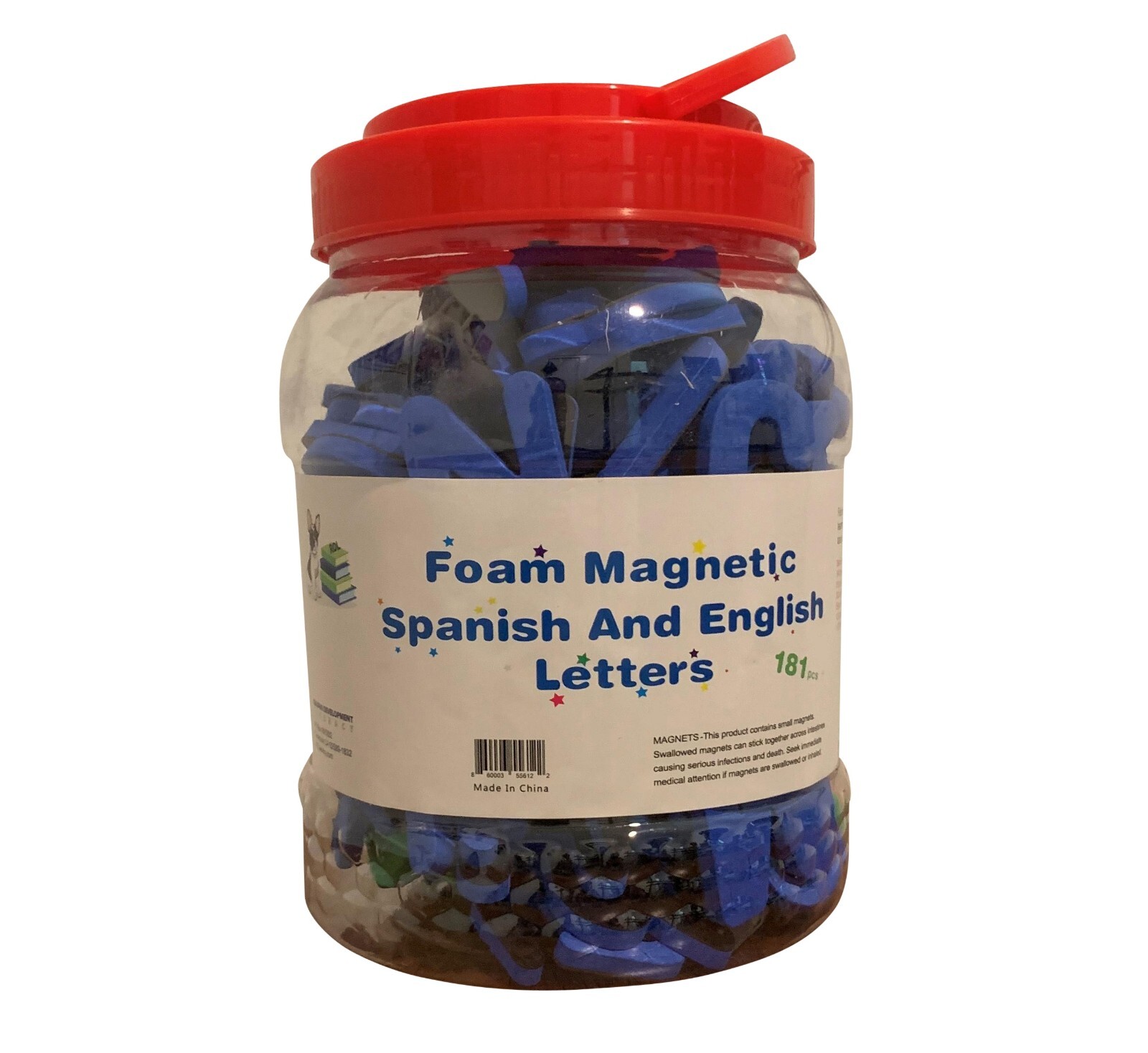 Foam Magnetic Spanish And English Letters, Alphabet, Bilingual, Spanish