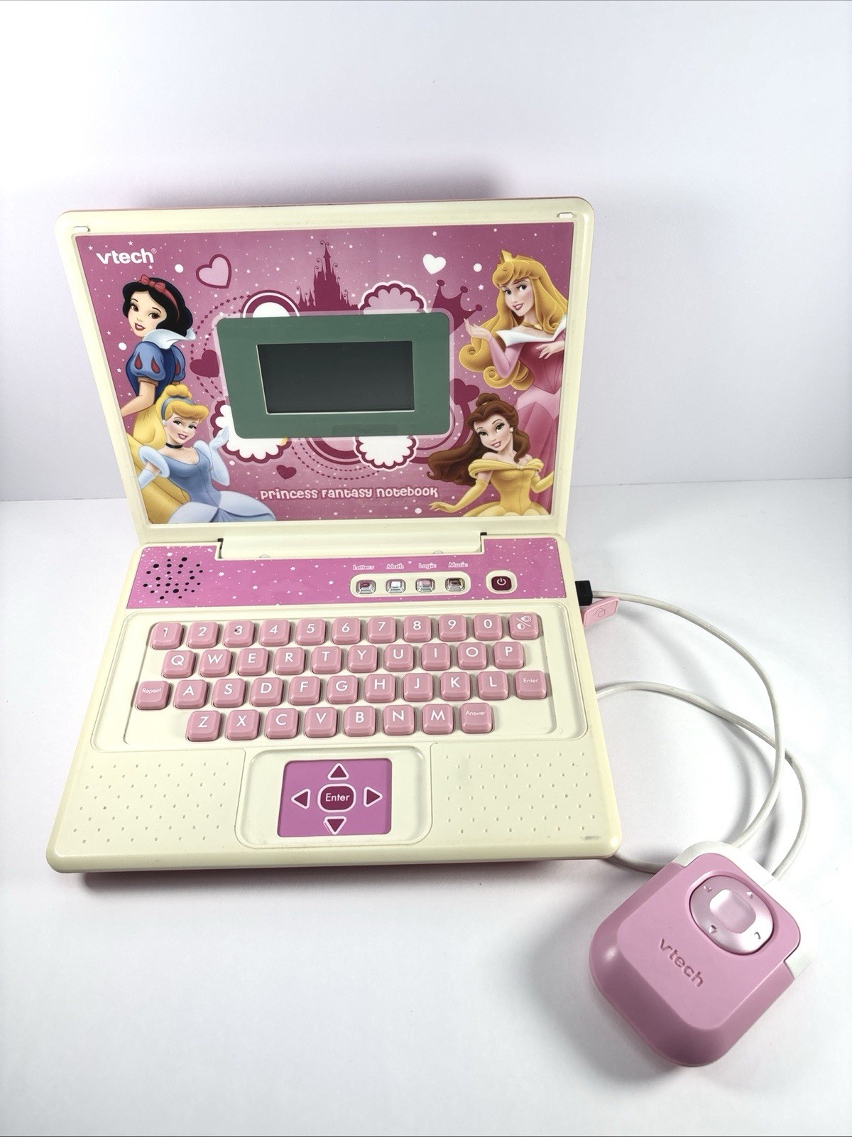 VTech Disney Princess Fantasy Notebook Learn Letters, Math, Logic Tested Belle