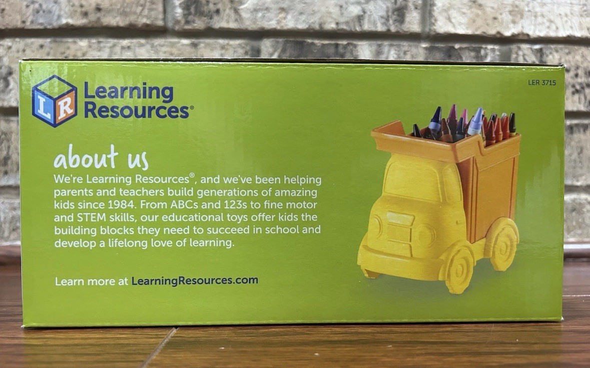 Learning Resources Create-a-Space Kiddy Center Trucks – Arts and Craft Organizer