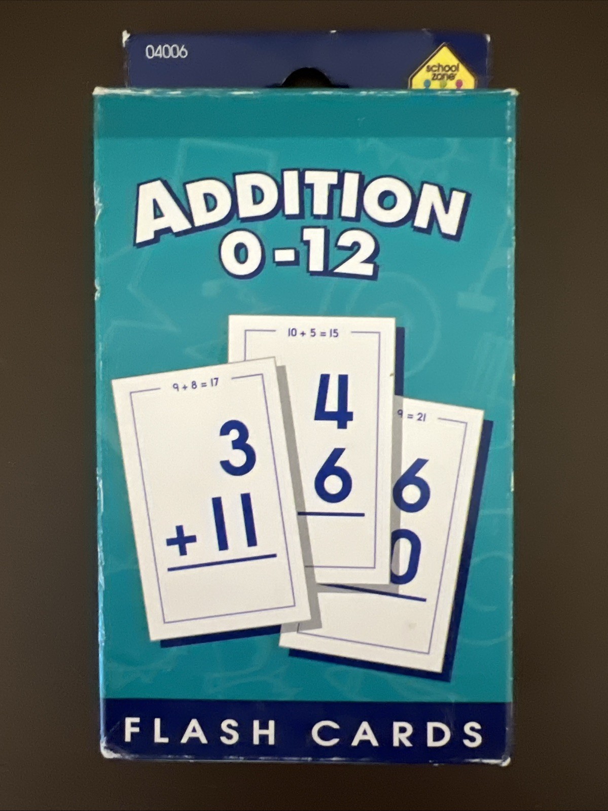 School Zone Multiplication Subtraction Addition Division 0-12 Flash Cards LOT 5!