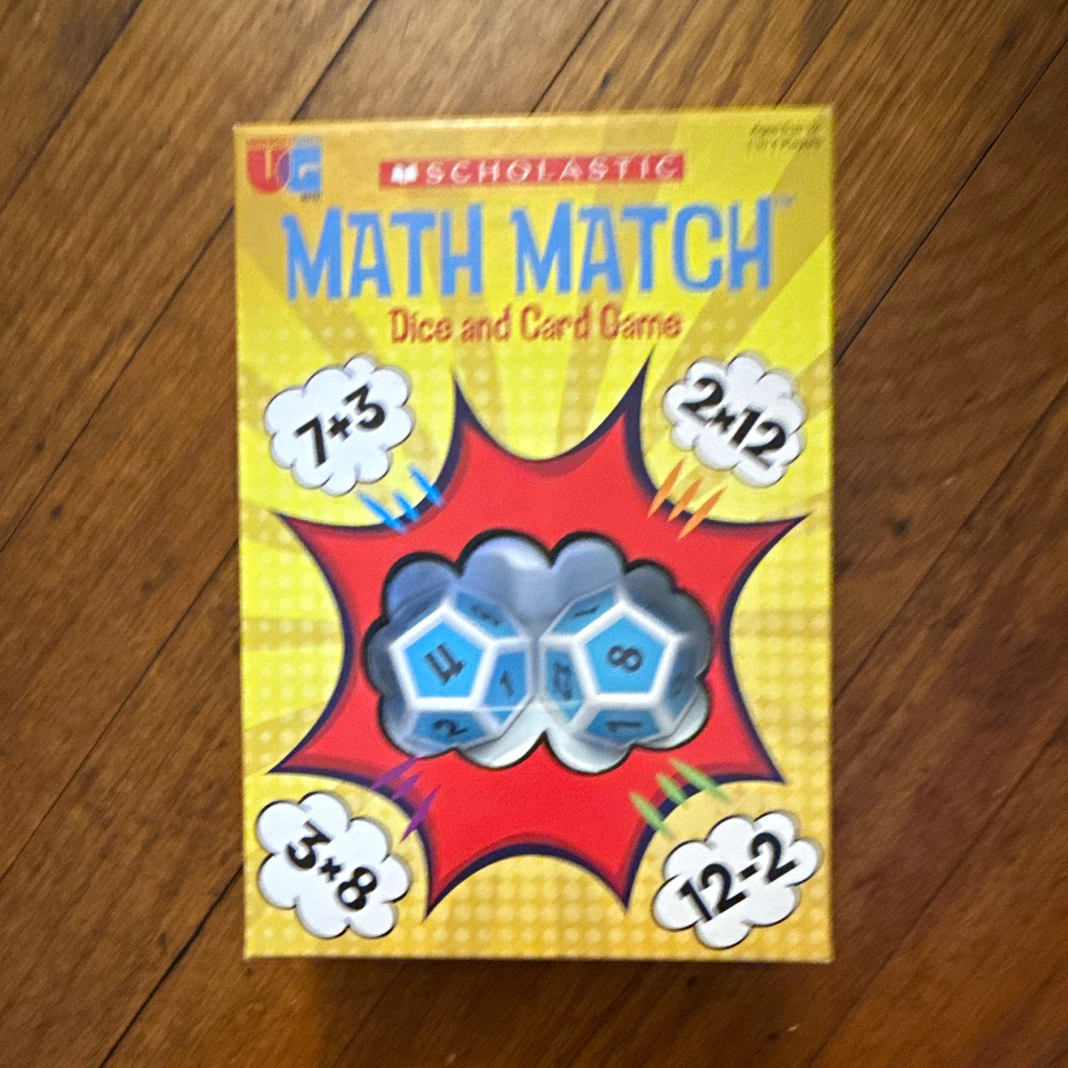 Scholastic Math Match Dice & Card Game, Ages 6+, 4-7 Years, 2008