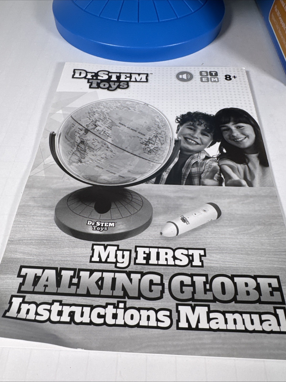 Dr. STEM Toys Talking 9” World Globe with Interactive Stylus Pen & Stand Ages 6+