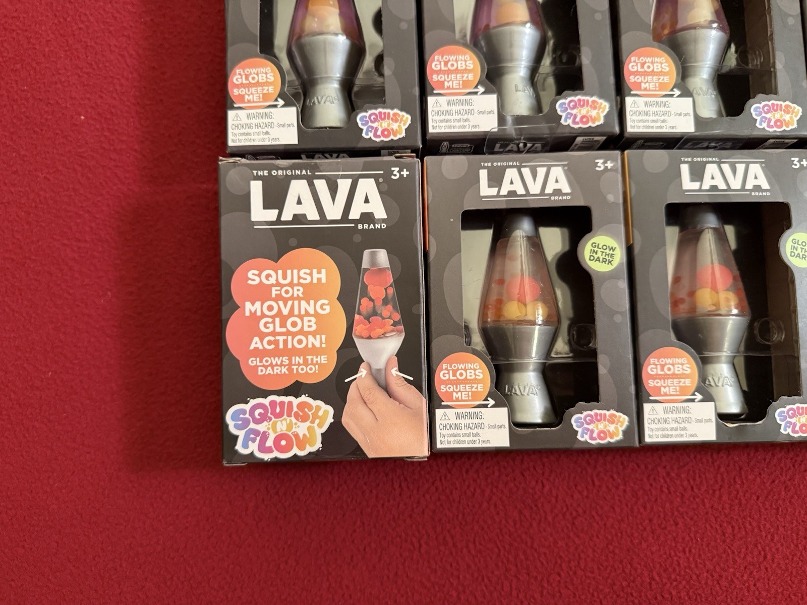 NeeDoh Schylling Lava Lamp Glow In The Dark Squishy LOT OF 20 NEW
