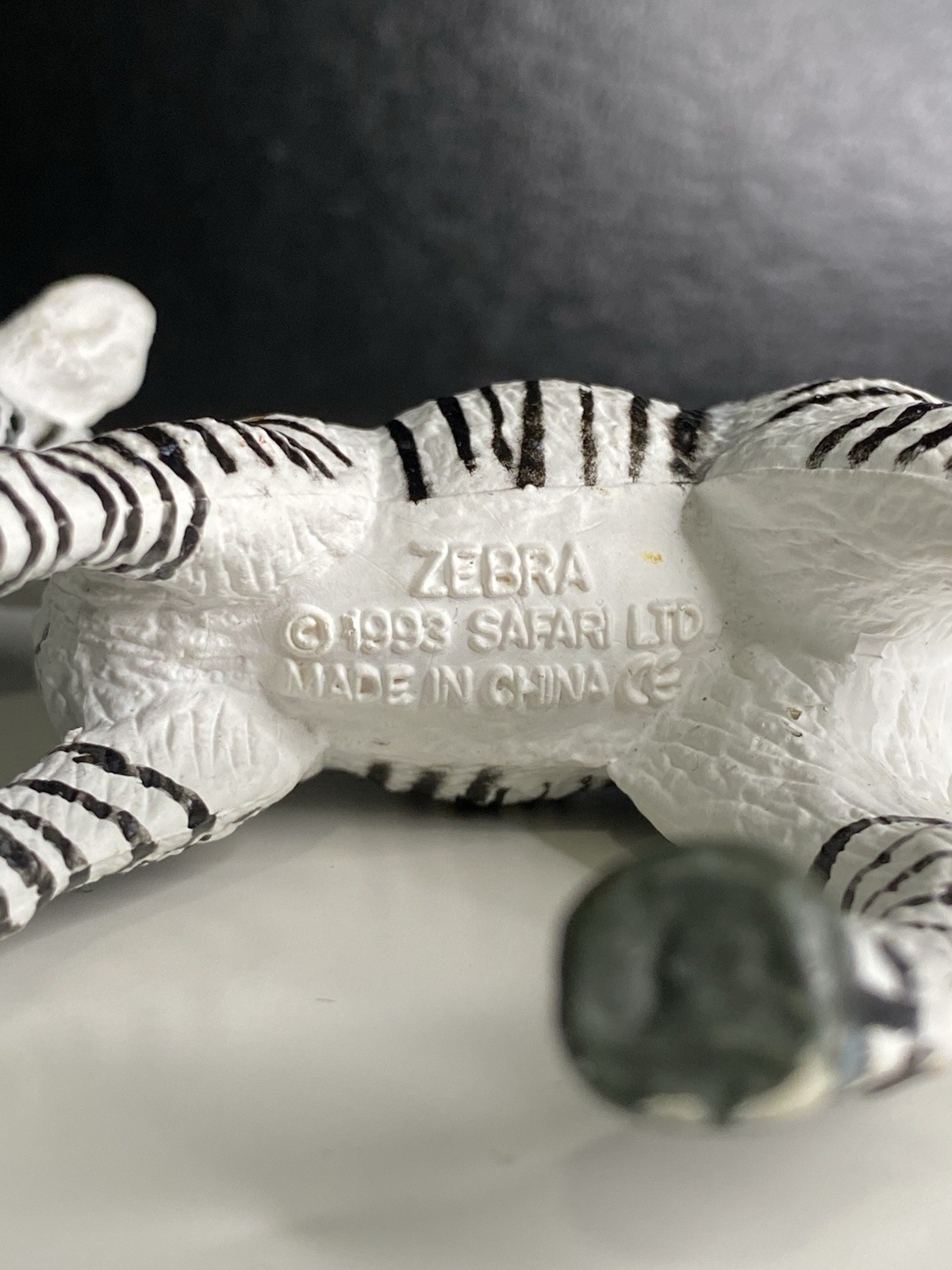 Safari Ltd. Vintage 1993 Zebra Figures Figurine Toy Realistic 7 Inch Animal Vtg