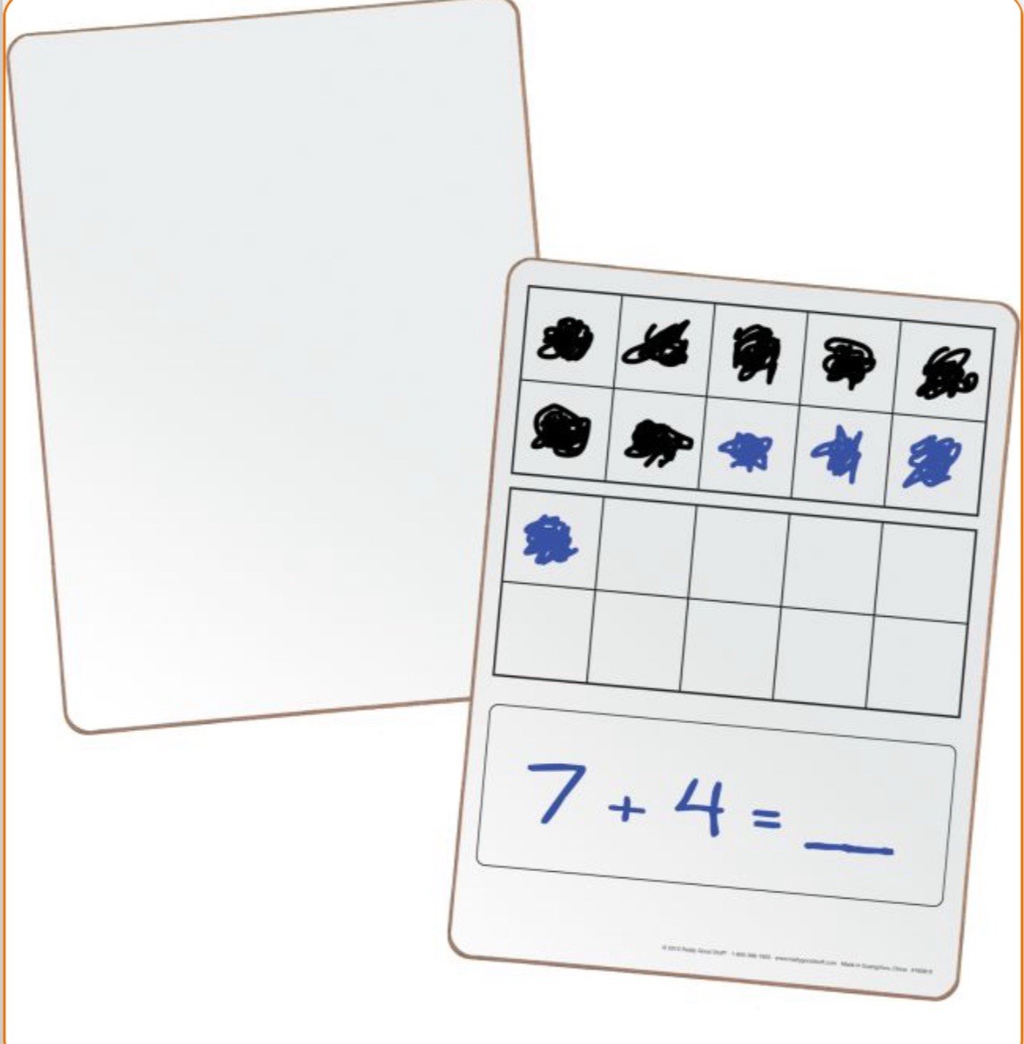 Really Good Stuff Double Ten – Frame Dry Erase Board Set Set of 6 New Math