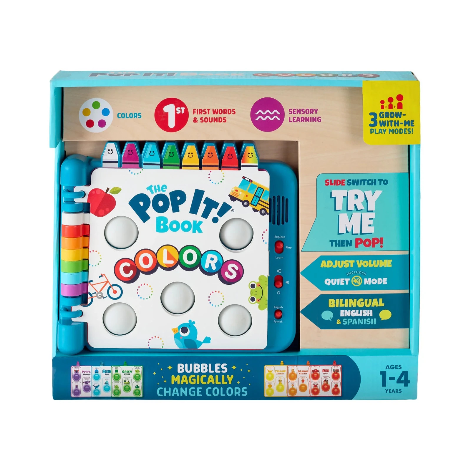 Learning Book for Children Ages 1-4 and up with 3 Modes of Play by Buffalo Games