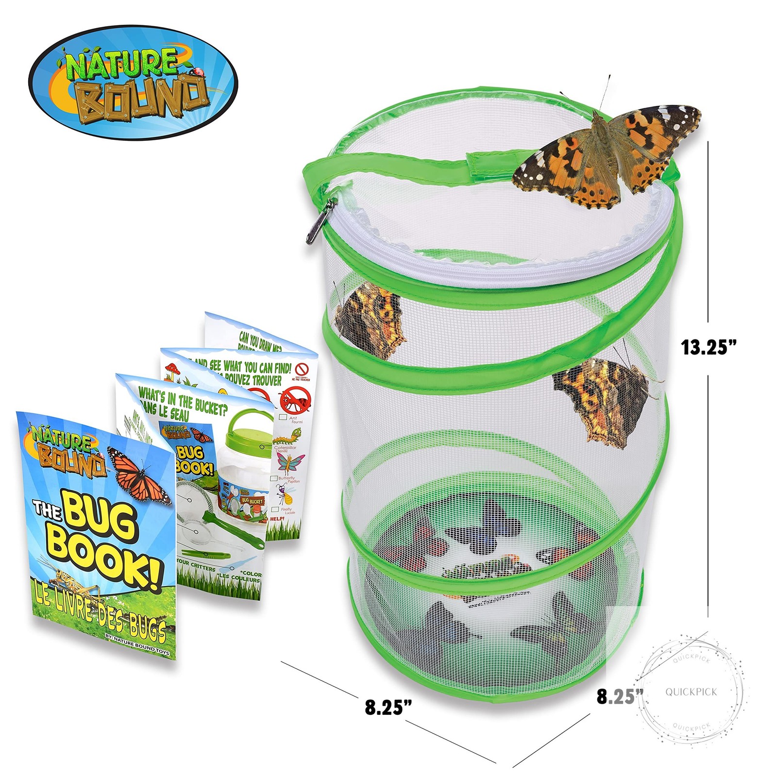 Butterfly Growing Kit – Live Caterpillar to Butterfly Project for Kids Includes