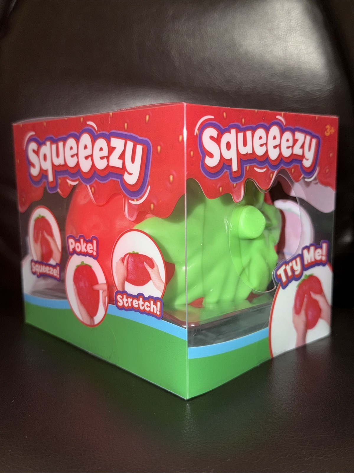 Sunny Days Jumbo Fruit Squeezy Strawberry Toy Stress Sensory TikTok Fidget Toy