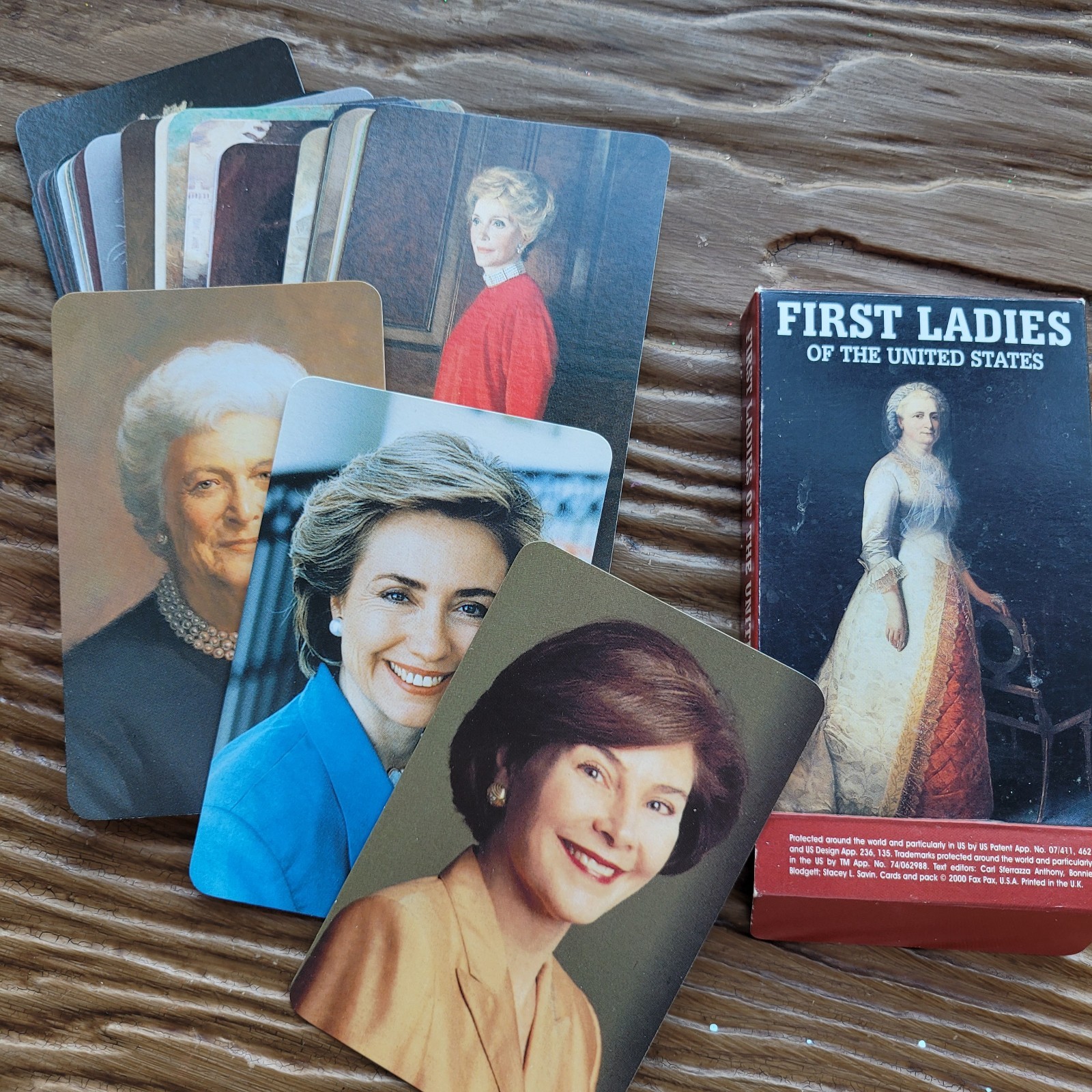 Vintage Y2K lot of 2 “First Ladies” & “Presidents” of United States Flash Cards