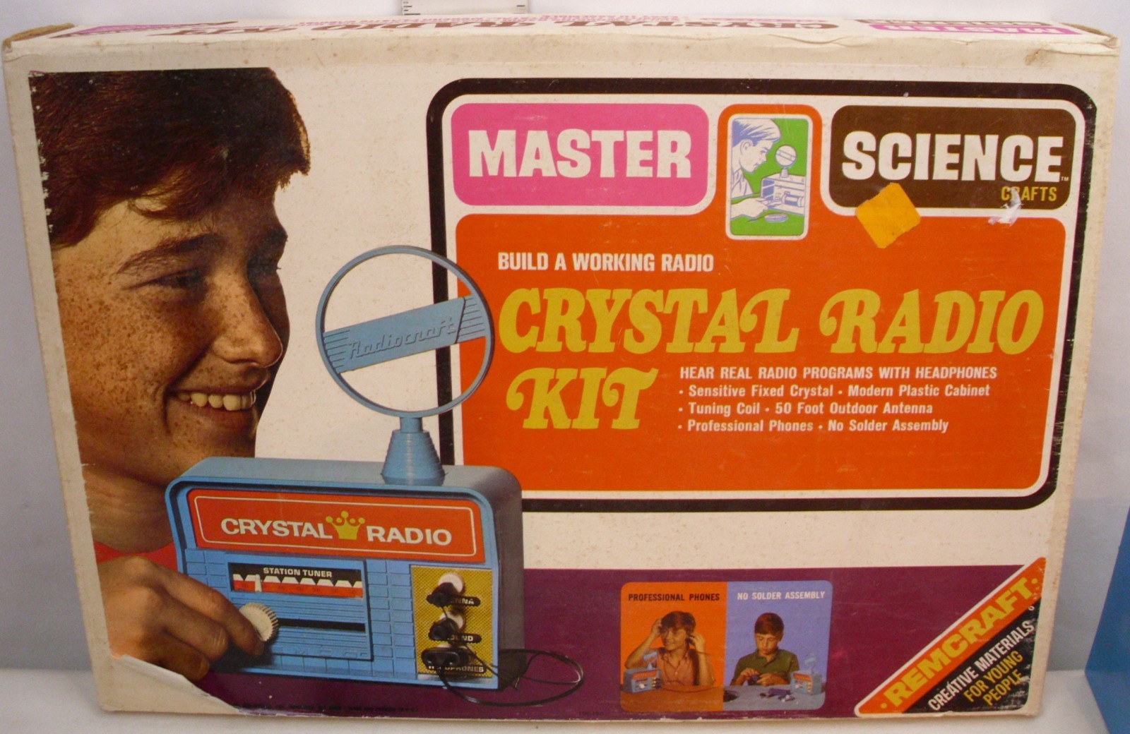 REMCO CRYSTAL RADIO KIT MASTERS SCIENCE BOXED 1960s #106