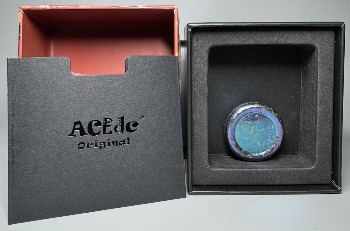 ACEDC Haptic Coin Milk Cover- Ice Crystal Titanium Sapphire Blue/Purple-40g-RARE
