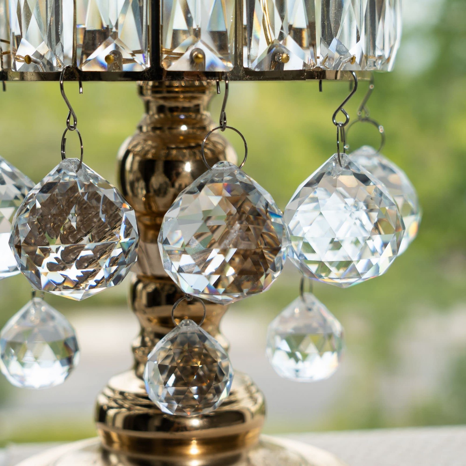 50Mm Clear Crystal Ball Prisms Pendant Suncatcher Hanging Drop Chandelier