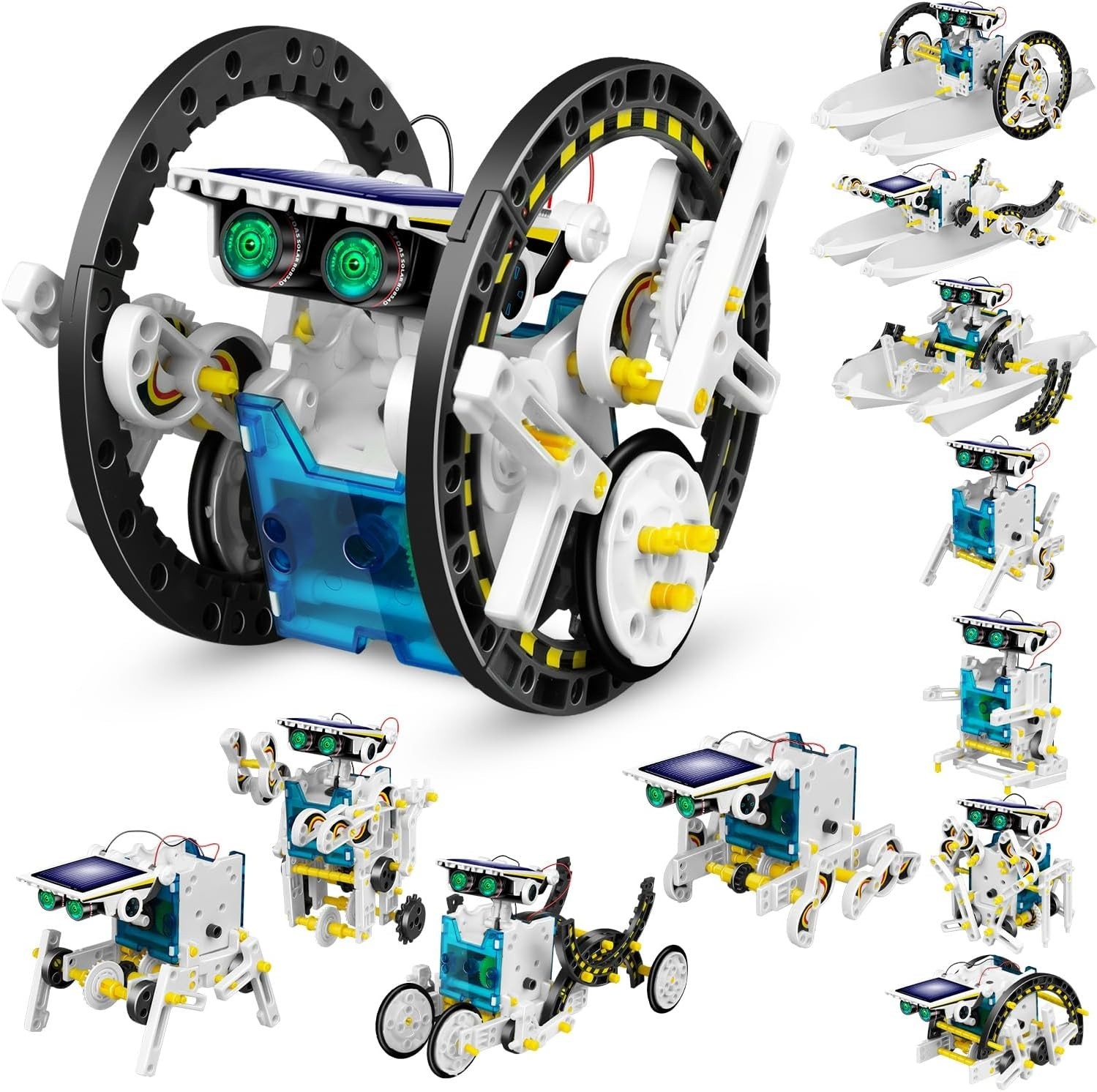 Eco-Friendly 13-in-1 Solar Robotics Kit for Kids: Hands-On STEM Learning Fun