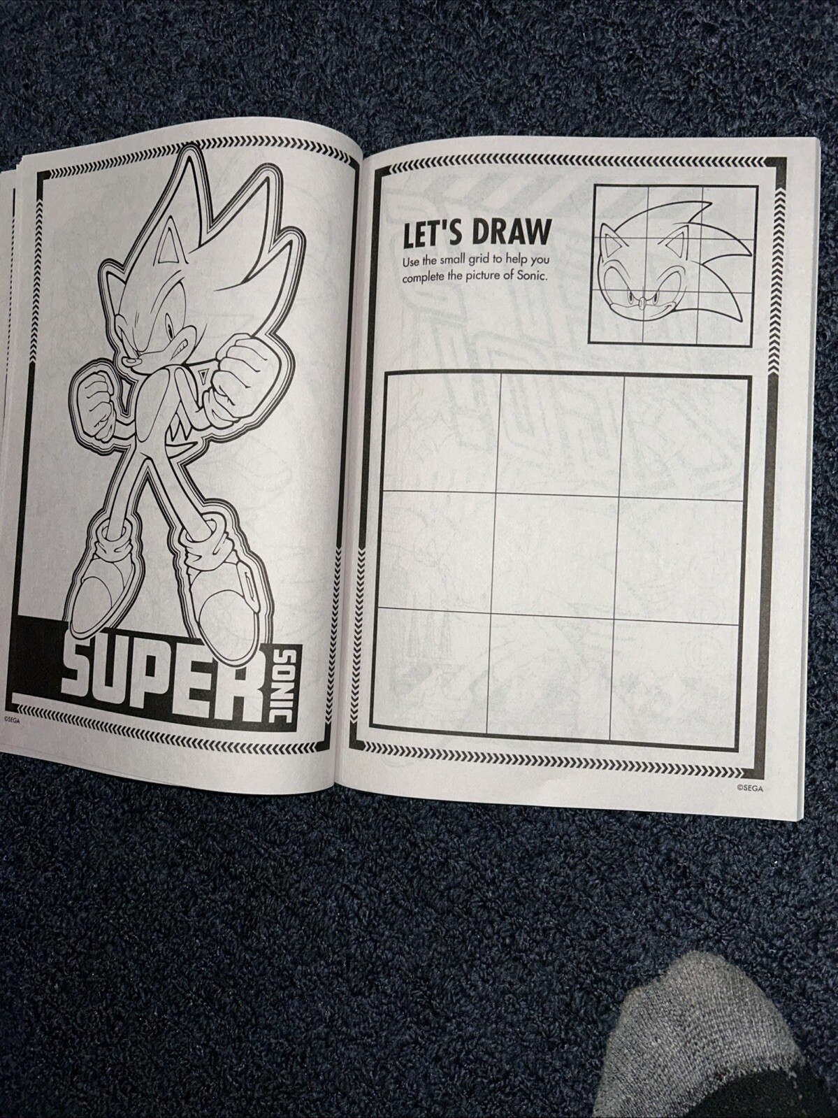 Sonic The Hedgehog Jumbo Coloring & Activity Book New Bendon Made In USA