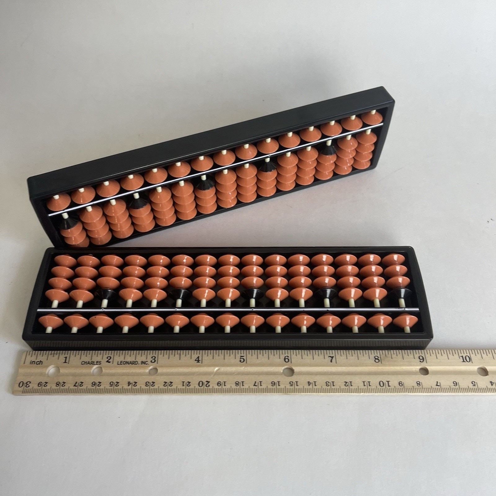2-pack Abacus Soroban Chinese Japanese Counting Tools 15 Digit Rods Standard
