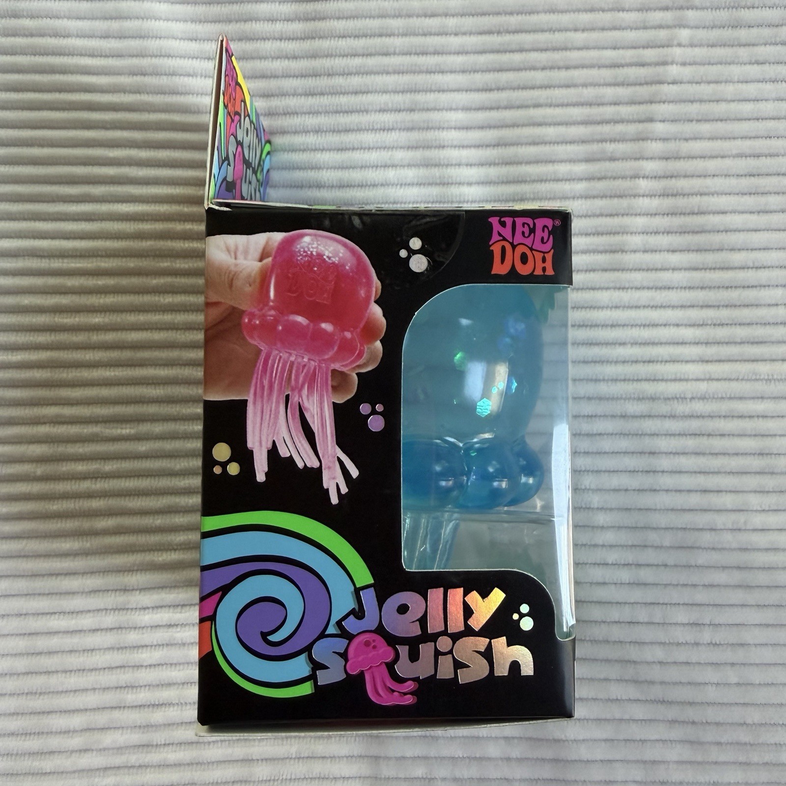 Schylling NeeDoh Jelly Squish Blue Super Solid Squish Sensory TikTok VIRAL NIB