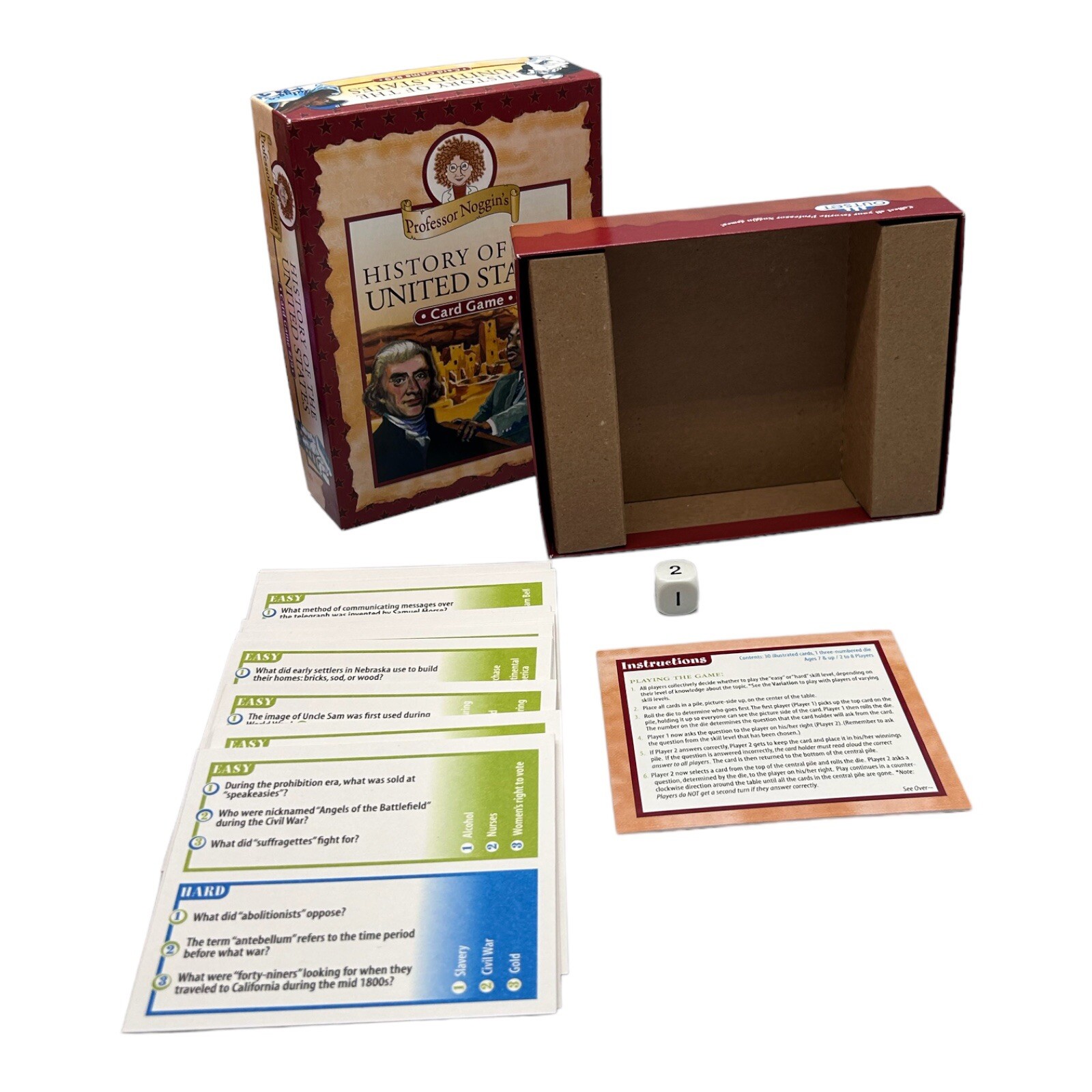 Professor Noggin’s History of the United States Card Game #29 Complete