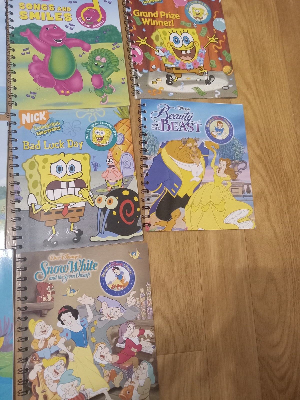 Vintage Children’s Electric Story Reader System SpongeBob Nemo 11 Books Cartrid