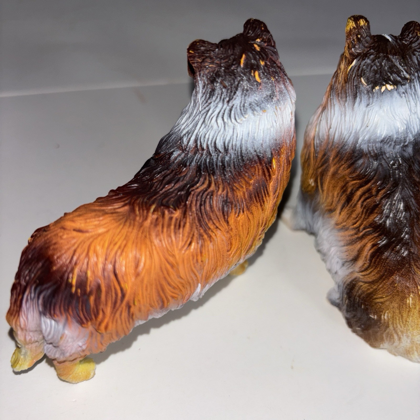 Collie Dog 3″ Wild Animal Educational Toy Figures X 2