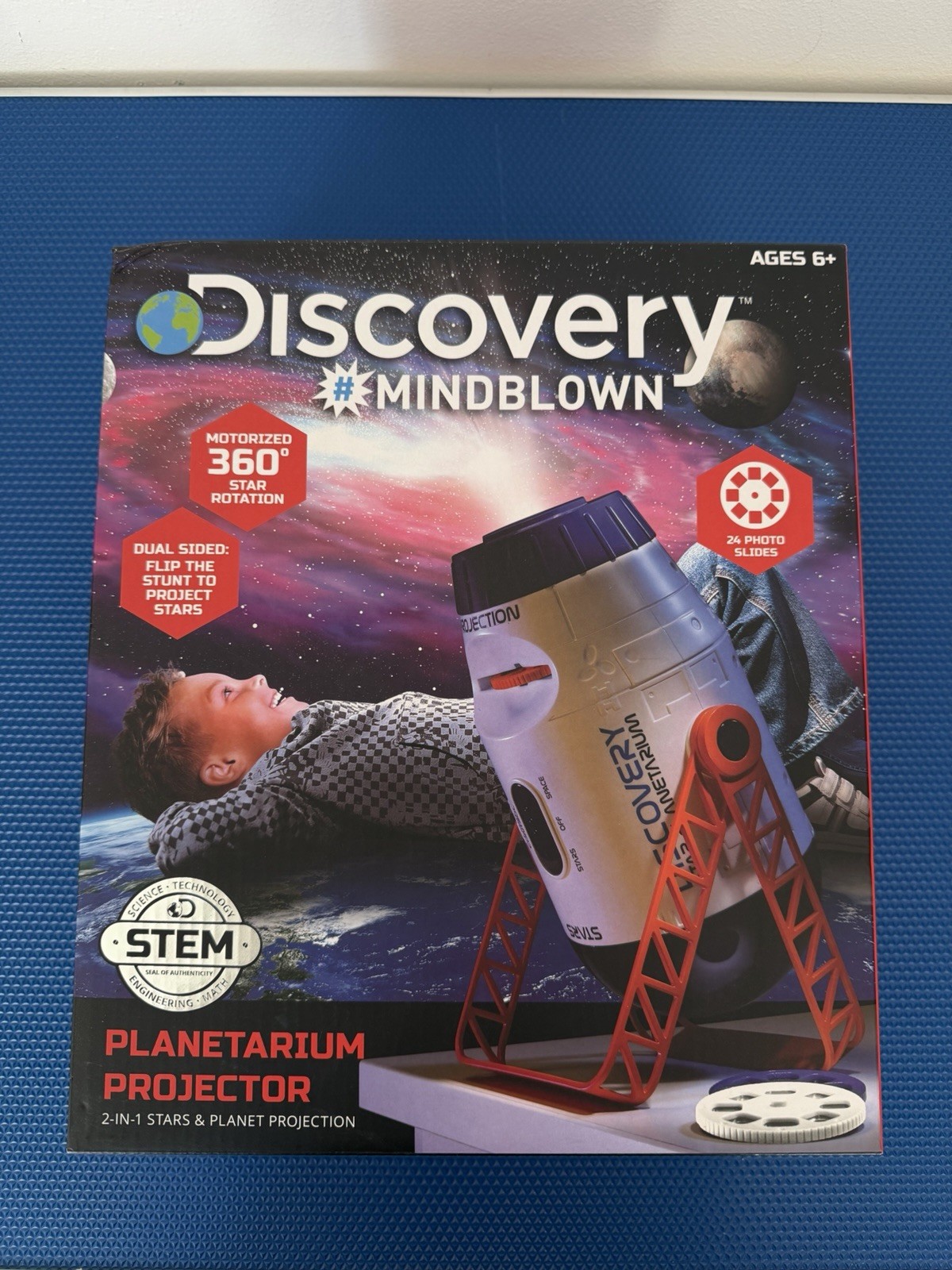 Discovery Mindblown 2-in-1 Reversible Planetarium Space Projector for Children