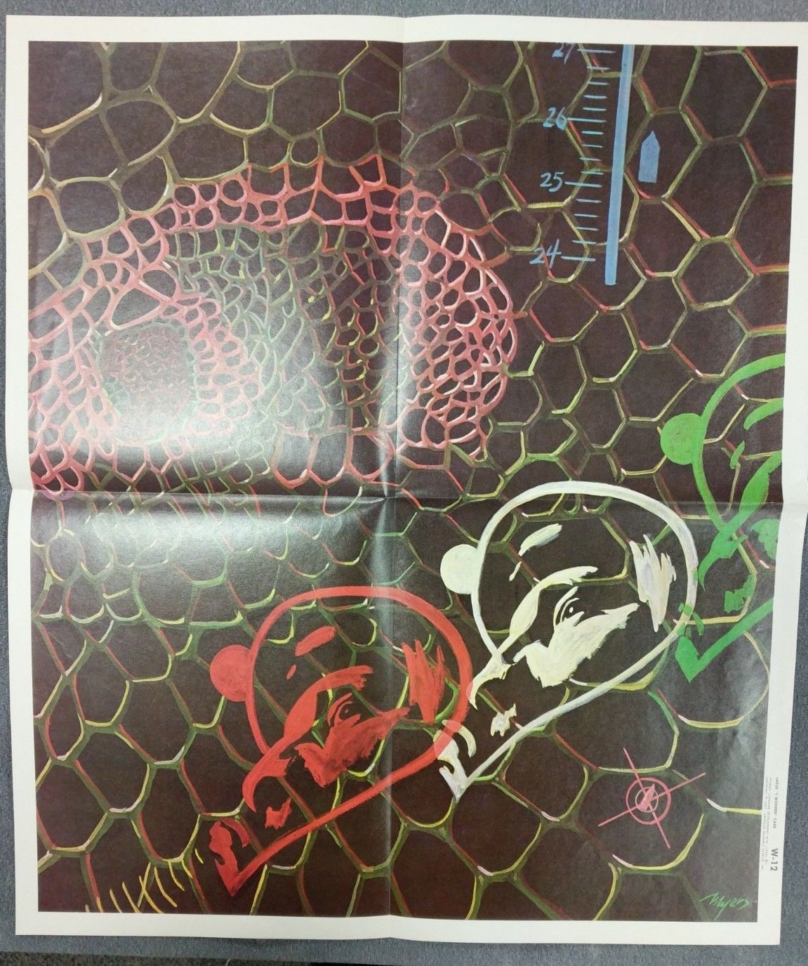 Peabody Myers Vintage Original Money Tree And Art 1967 School 2 Poster Lot #2