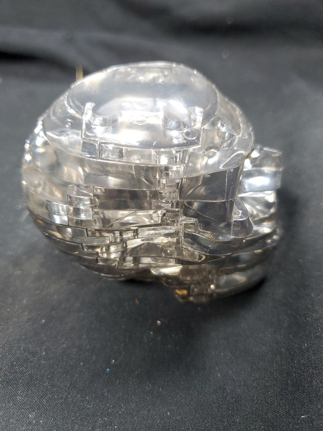 3D Crystal Blocks Human Skull Halloween Puzzle Plastic Model Toy Gift