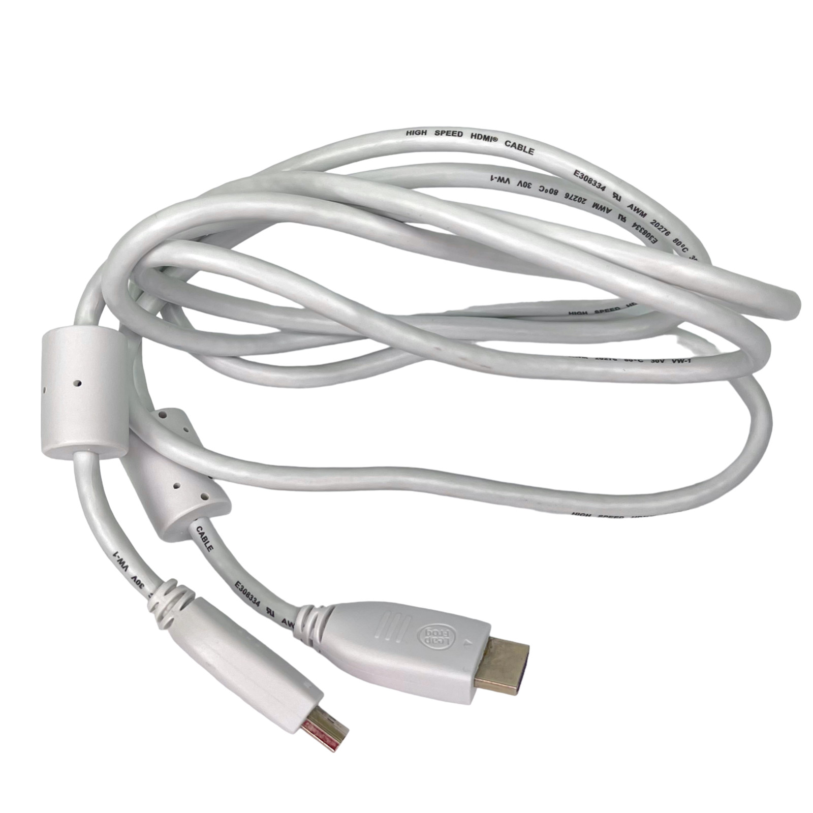 LeapFrog LEAP TV HDMI Cable Cord White 6.5 Ft LeapTV Replacement Genuine