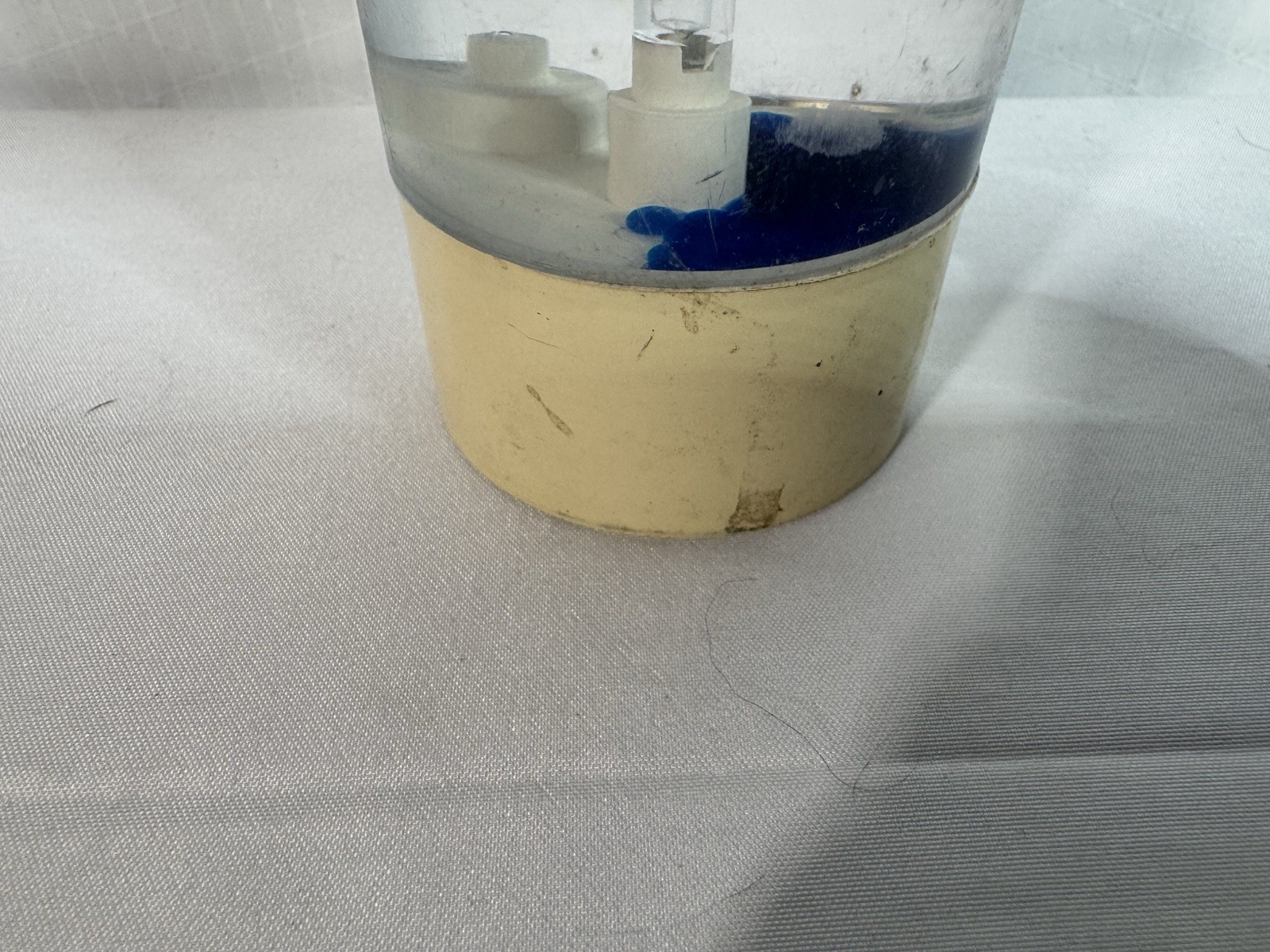 RARE VTG 80s Lyon Company White/Blue Spiral Liquid Motion Timer Desk Toy