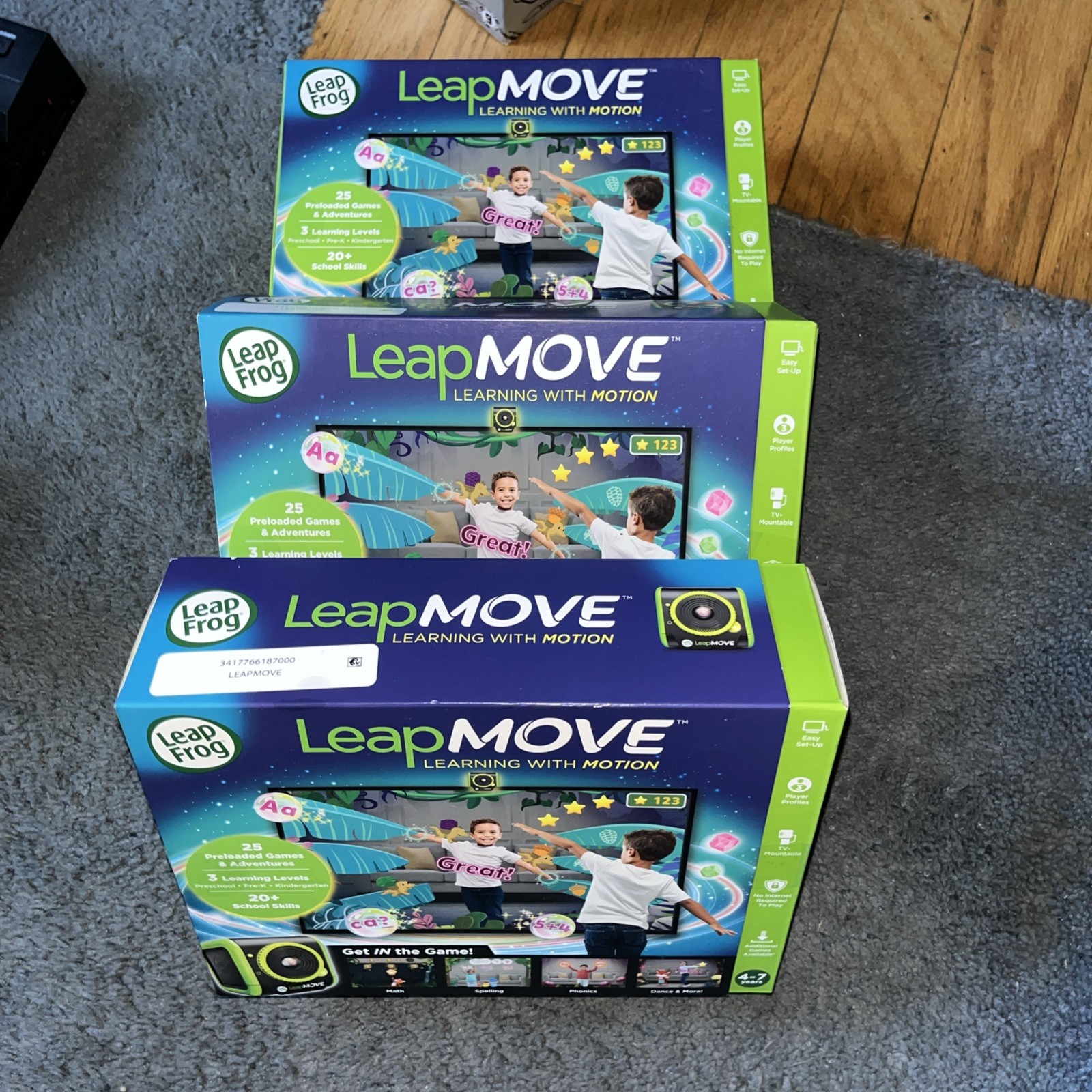 LeapFrog LeapMove Interactive Learning Game 25 loaded Games Pre-K Math Spelling