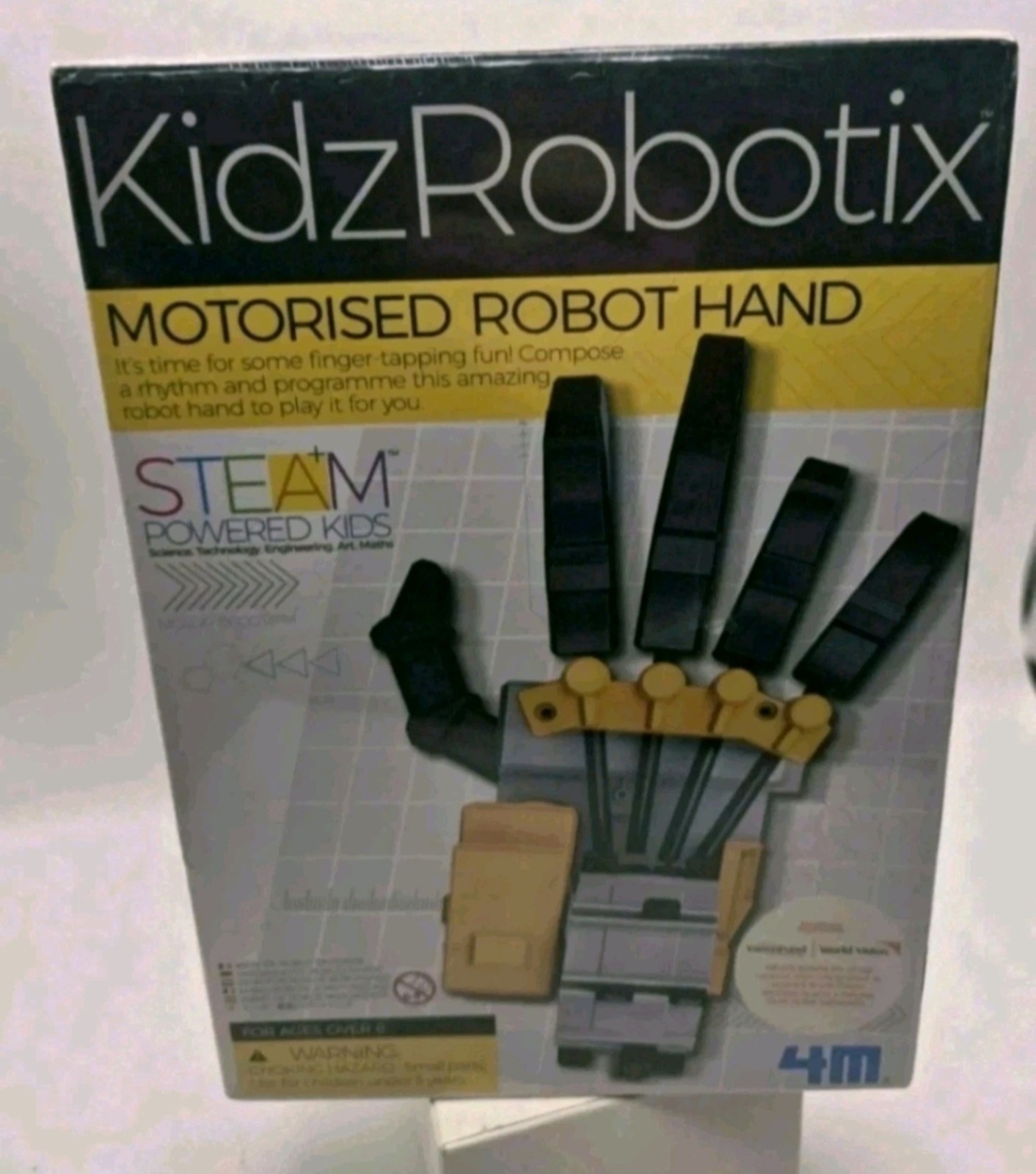 New KidzRobotix Motorized Robot Hand STEAM Powered Kids Building Toy Sealed