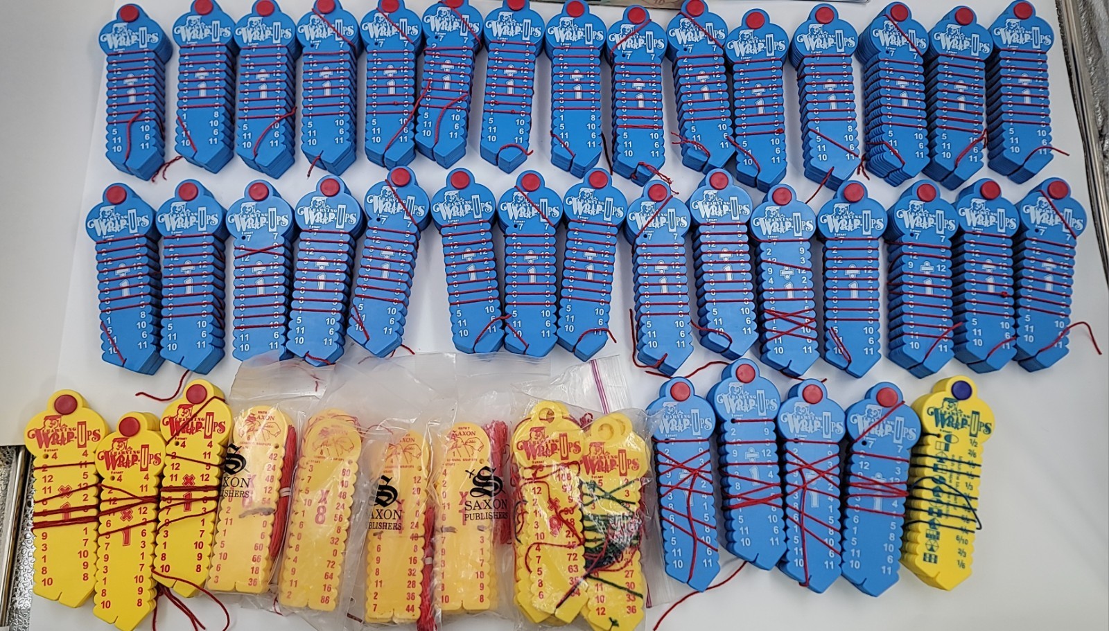 Lot Of 44 Learning Wrap Ups Math Classroom Box Set DIVISION Multiplication Fract