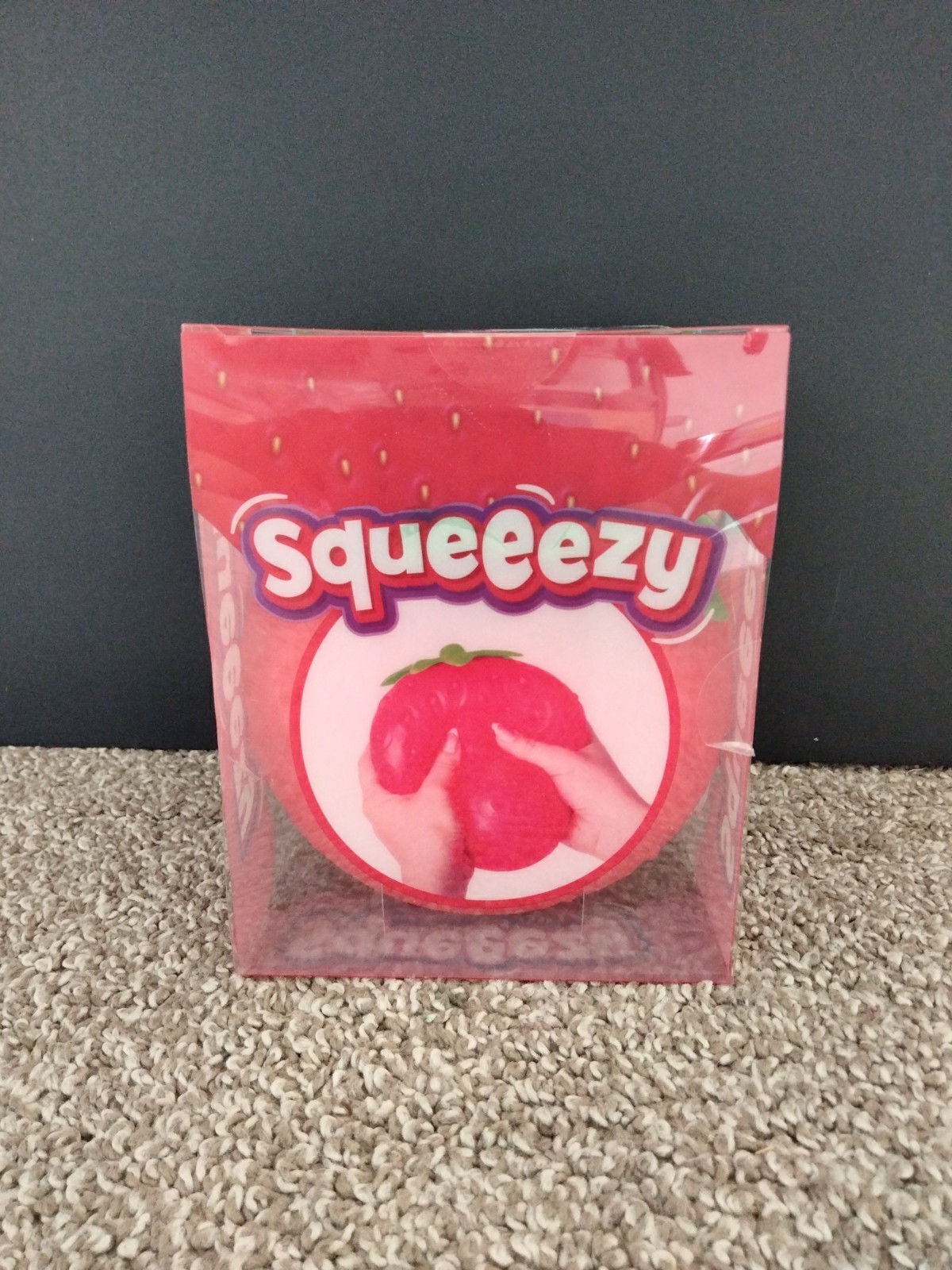Sunny Days Jumbo Squeezy Strawberry Squishy Toy Stress Relief Sensory Fun