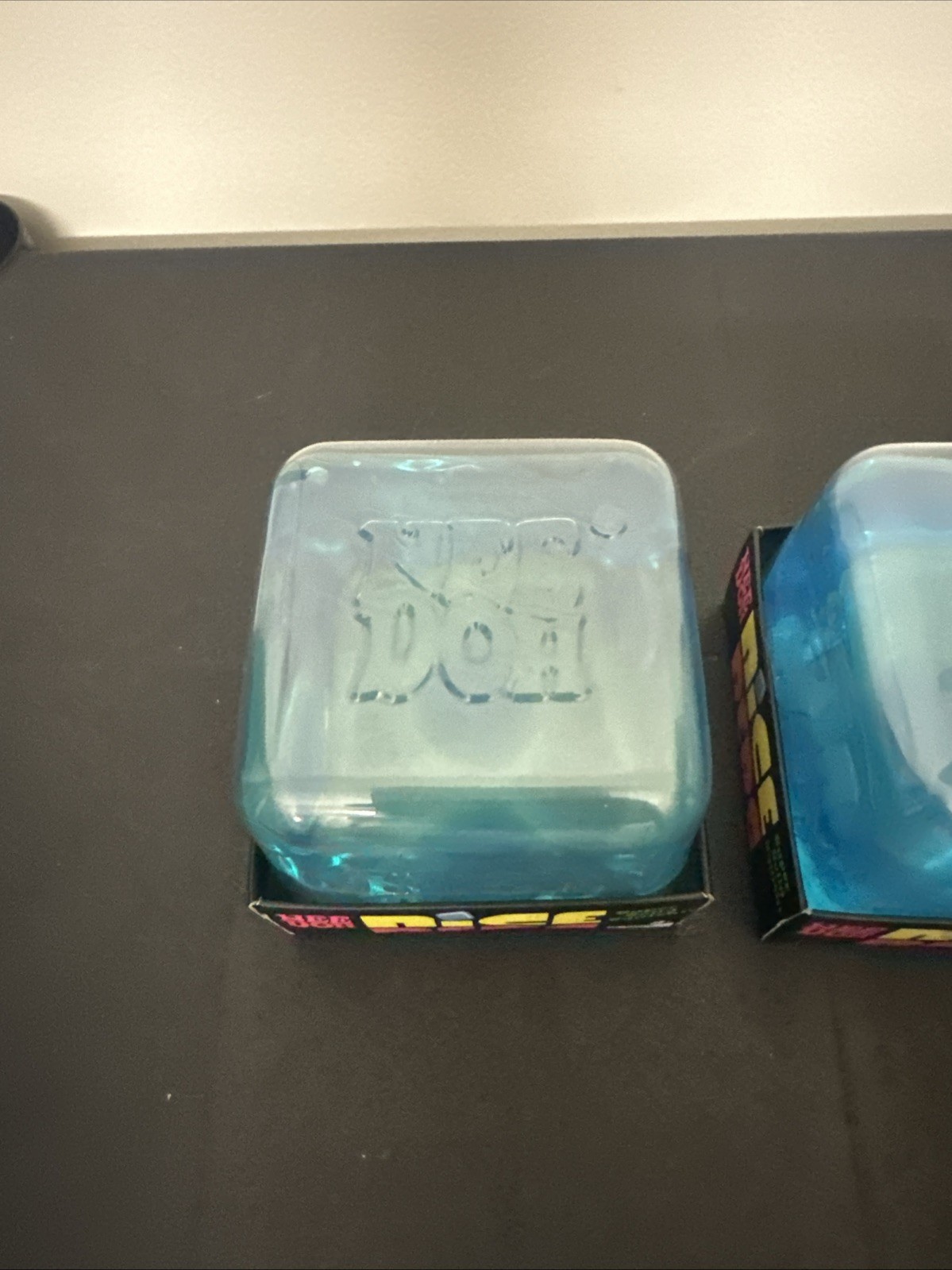 Lot Of 3 NeeDoh Nice Berg Blue XL Giant Nee Doh Niceberg Solid Squish Cube Block