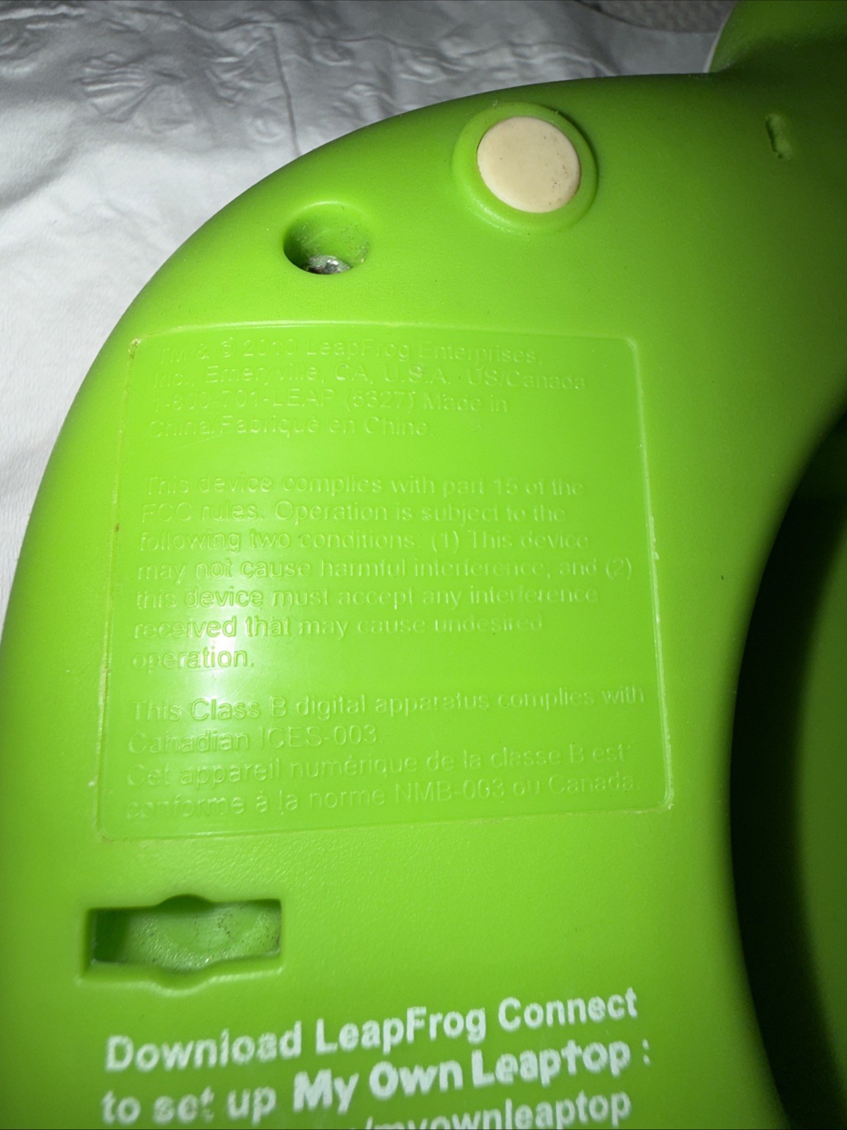 LeapFrog My Own Leaptop Laptop Green Learning Interactive ABC Music Games