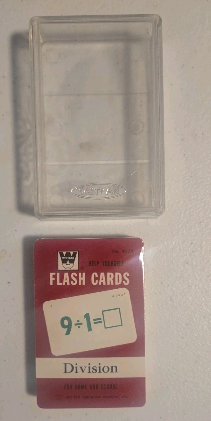 1962 WHITMAN DIVISION Flash Cards SEALED In Plastic Case