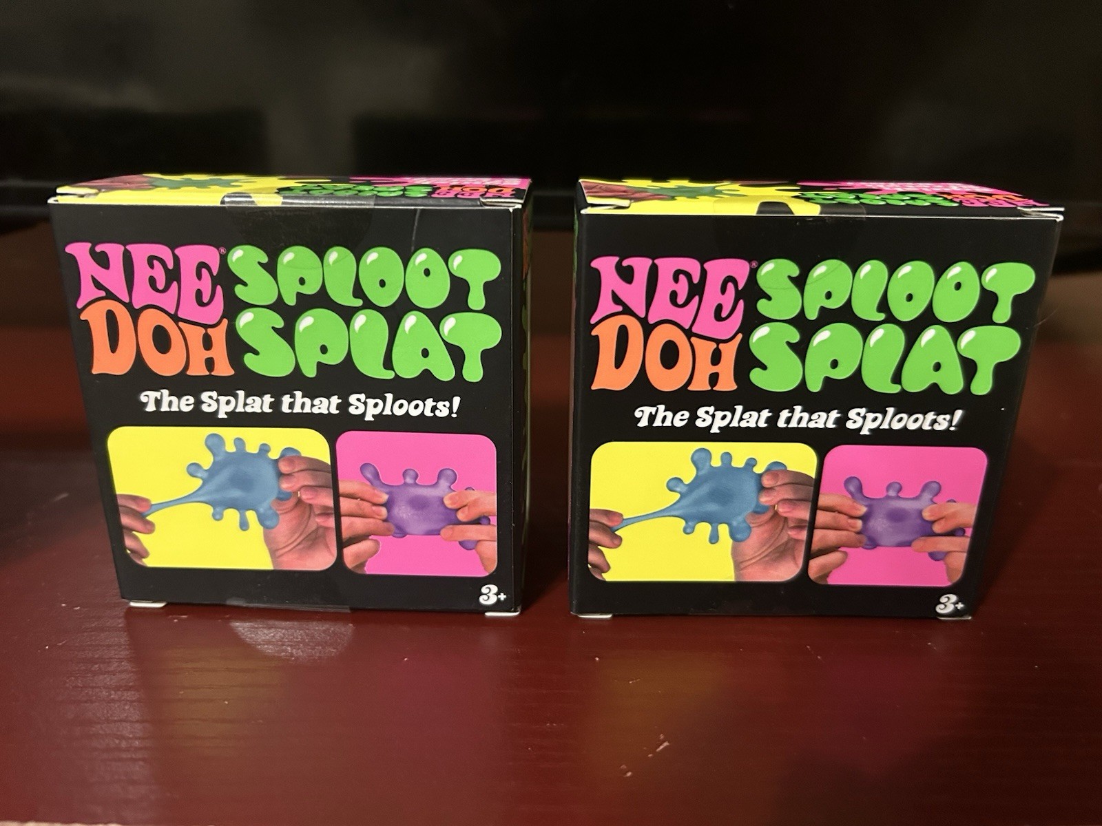 NeeDoh Sploot Splat FOUR- ALL colors green, blue, purple, pink