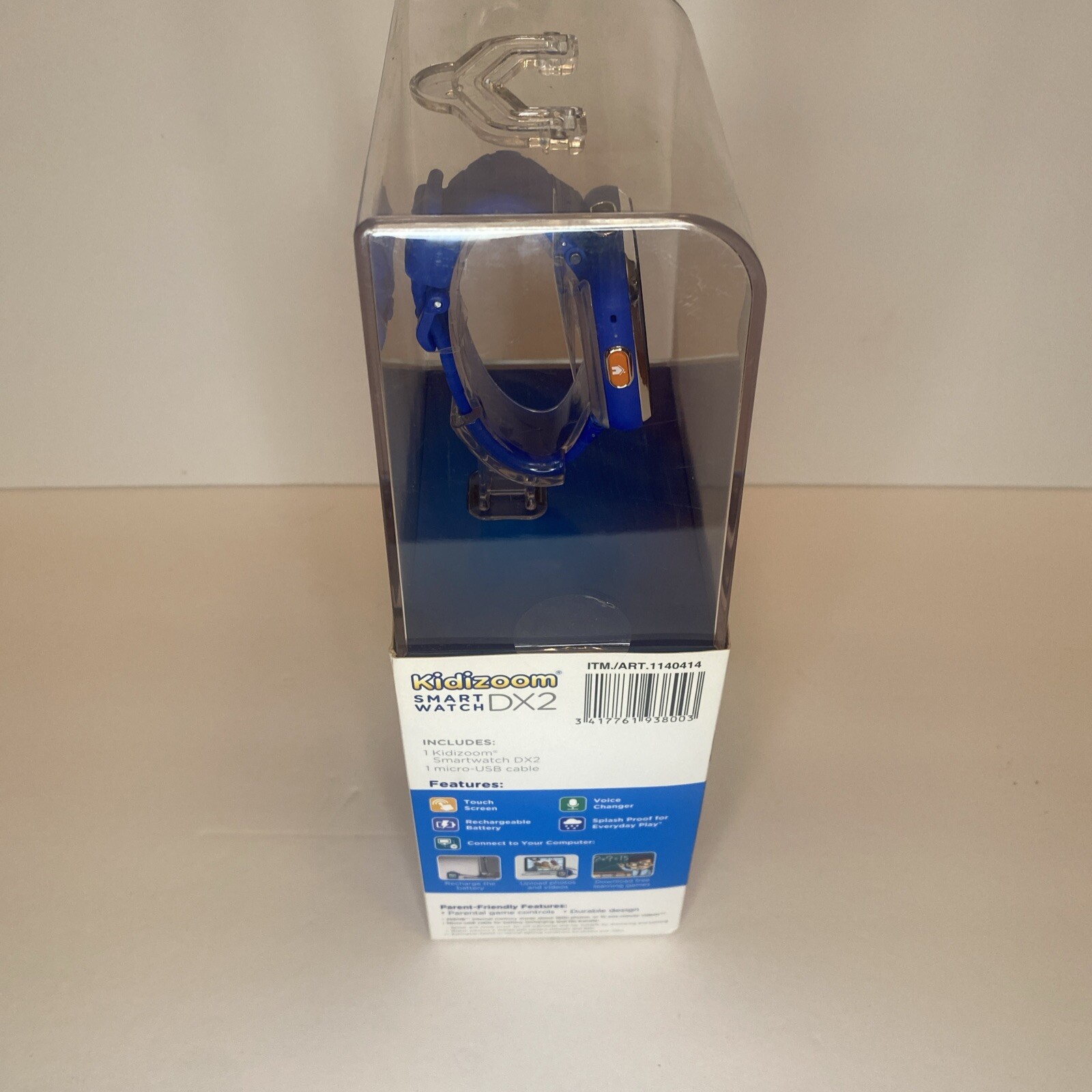 VTech KidiZoom Touchscreen splash Proof Wristband Smartwatch DX2, Blue NEW