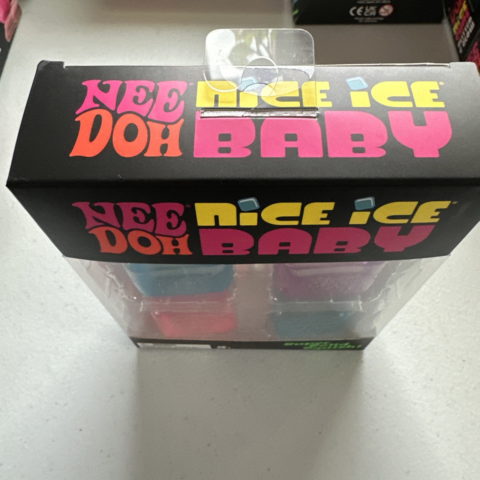 Nee Doh Nice Ice Baby Super Solid Squish Blue Purple Pink Tactile Toy 3+ Years