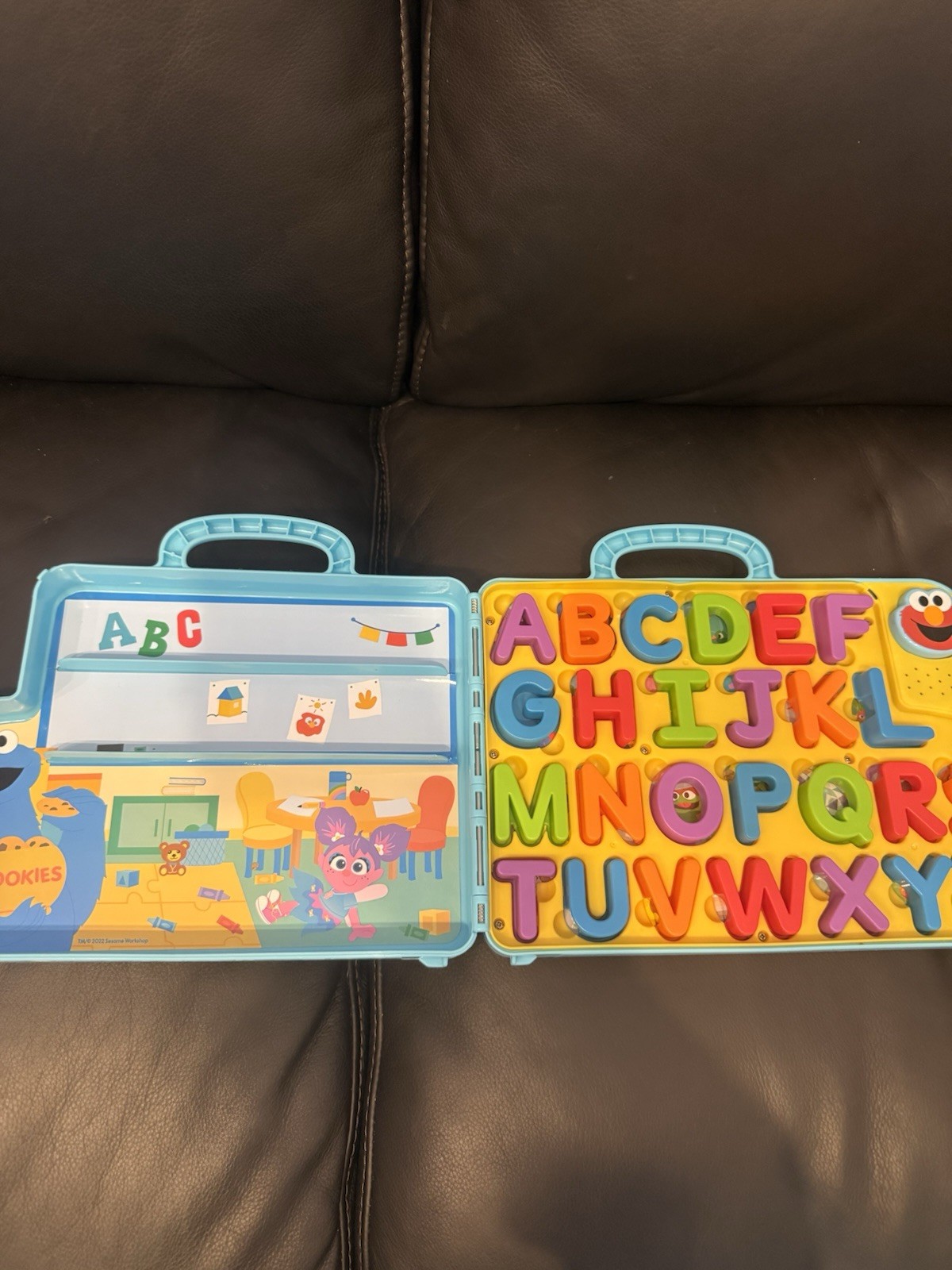 Sesame Workshop Sesame Street ABC Alphabet Letters Carry Case Blue/Yellow