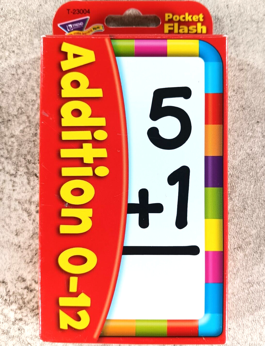 TREND Addition 0-12 Pocket Flash Cards T-23004 UPC 078628230048