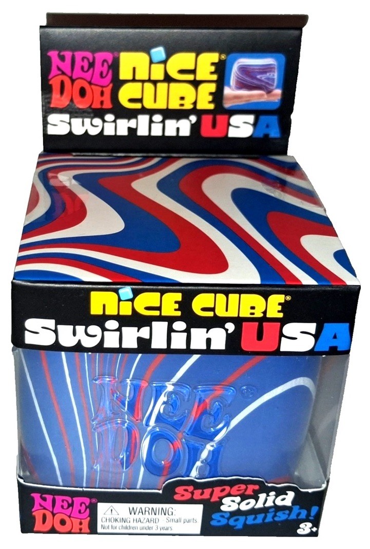 NEEDOH Nice Cube Swirlin’ USA Limited Edition 🇺🇸 RED WHITE BLUE