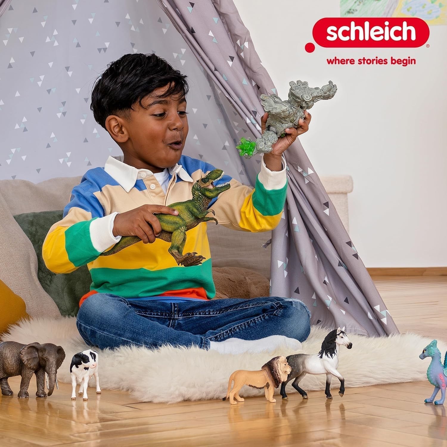 Hands-On Fun: Wild Life 45-Piece Safari Adventure Playset for Imaginative Kids