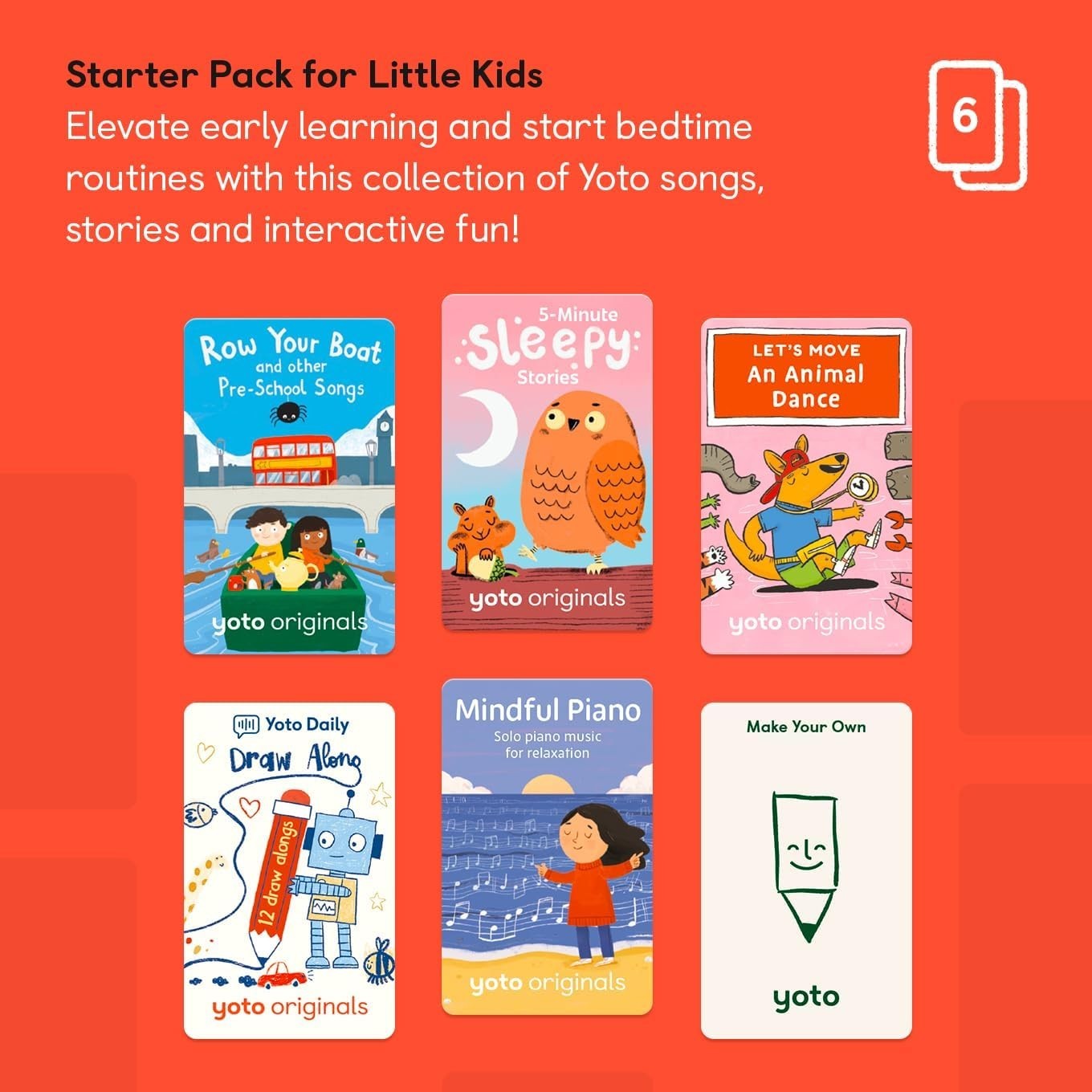 Mini 2024 Edition + Starter Pack for Little Kids Bundle – Screen-Free Bluetoo…