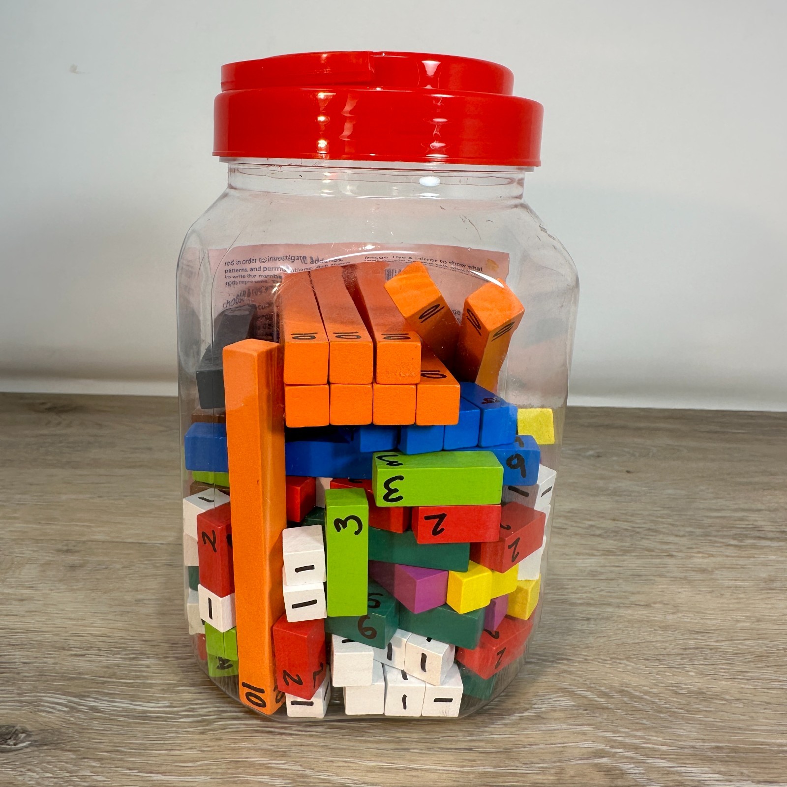 Learning Resources Cuisenaire Rods Small Group Set Wood Math Rods Grades K+