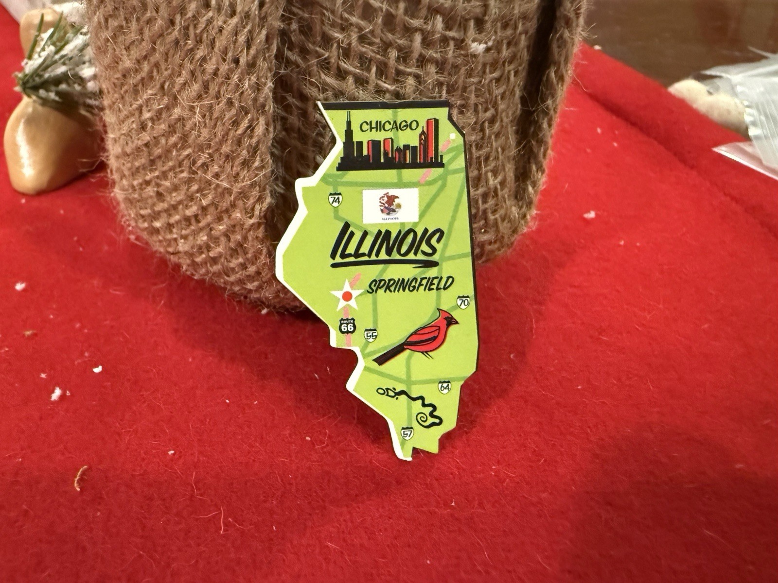 USA Magnetic State Puzzle Map Ata-Boy Play-N-Learn Illinois Replacement Piece