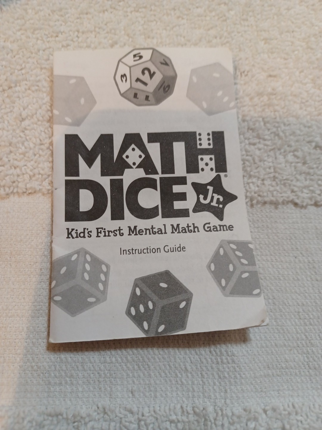 ThinkFun Math Dice Jr Game, homeschool math for fun learning complete EUC A-126