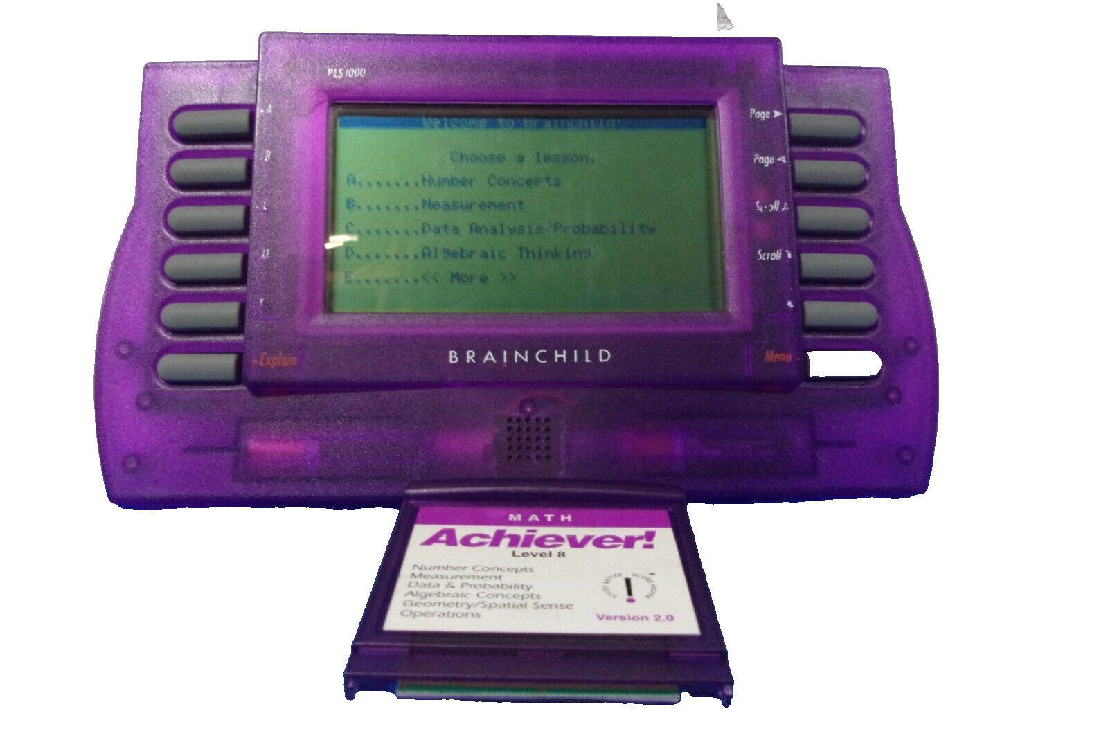 Vintage Brainchild 94A PLS1000 Learning Systems With Cartridge