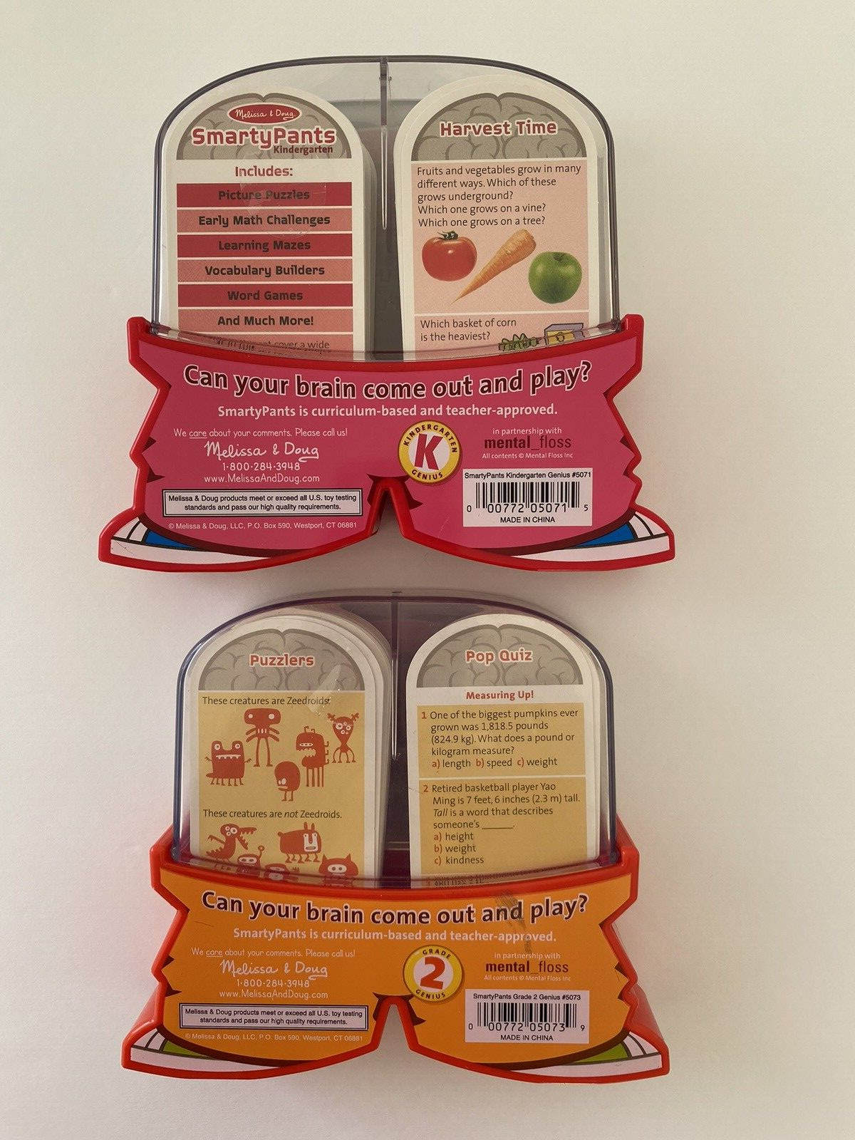 Melissa & Doug Smarty Pants Kindergarten & 2nd Grad 120 Brain Building Cards